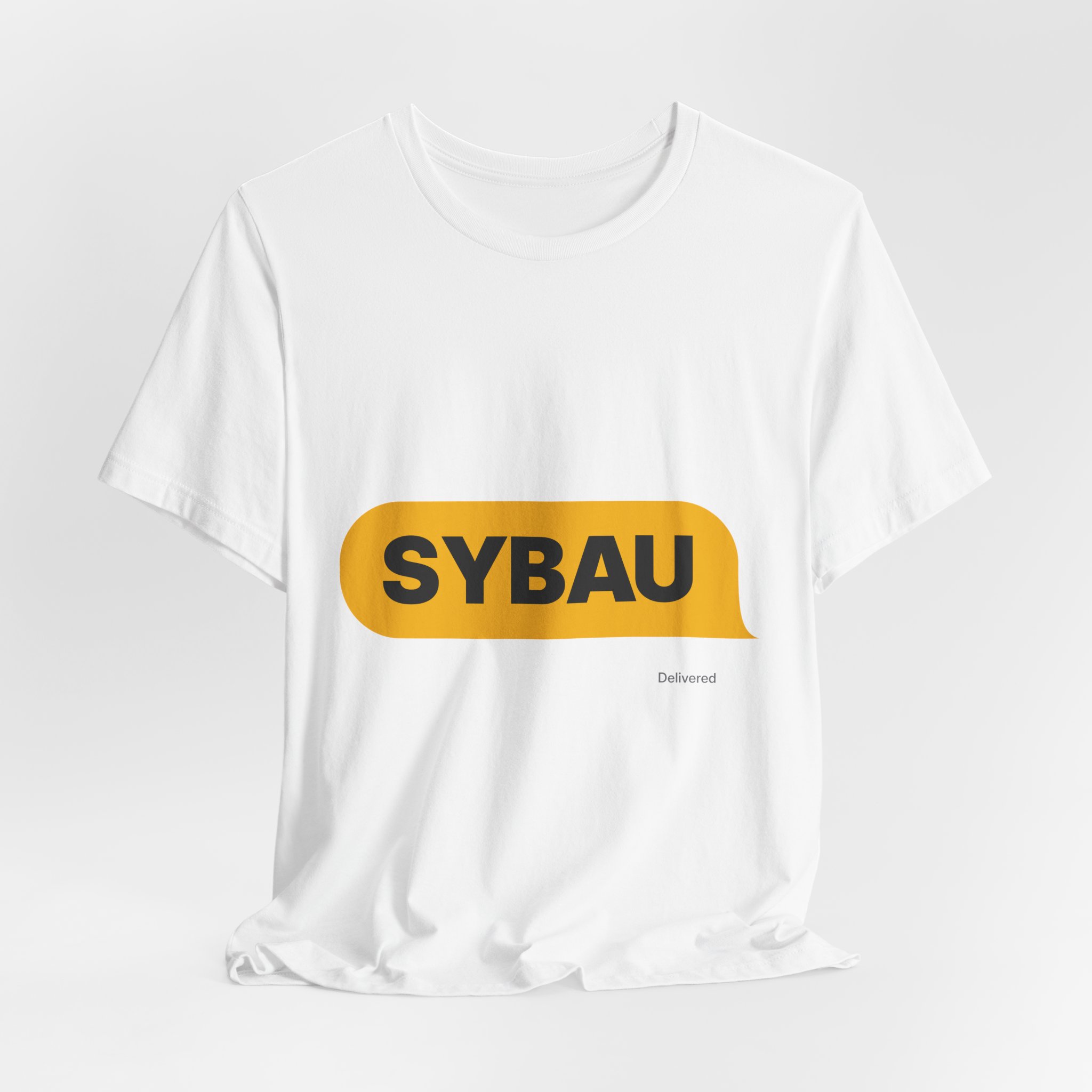 SYBAU Text Bubble Tee in White, alternate view