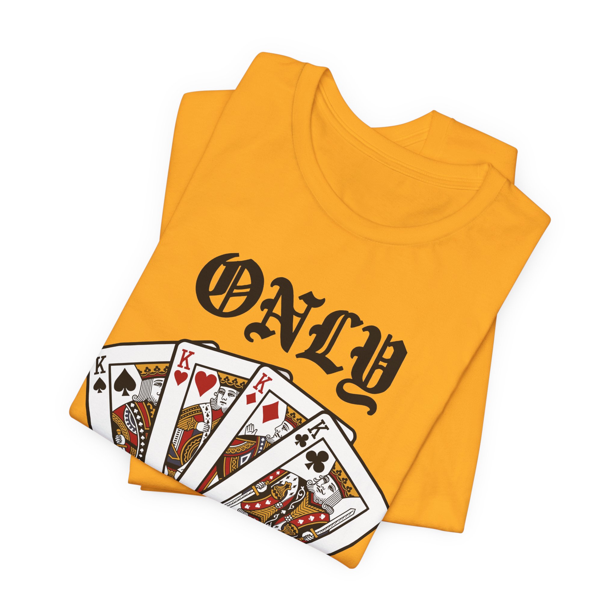 Only Kings Get It Tee in Gold, alternate view