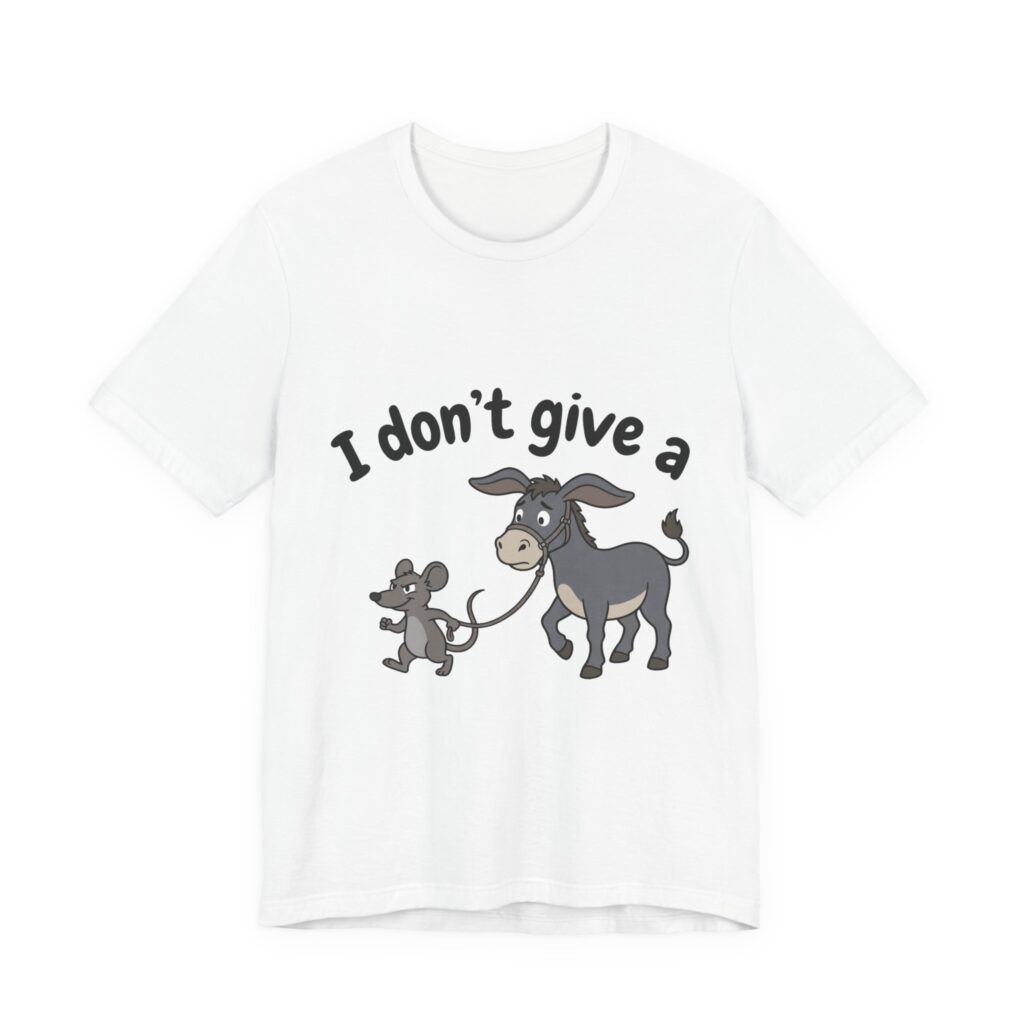 I Don't Give a Rat's Ass (Full Color) Tee in White