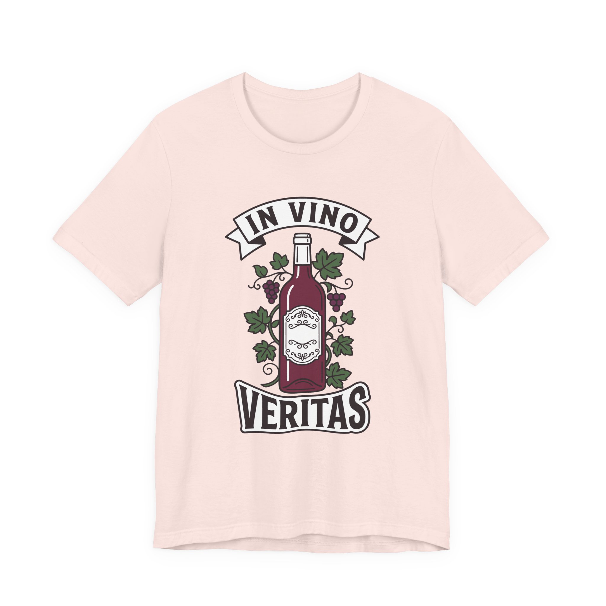 In Vino Veritas Tee in Soft Pink