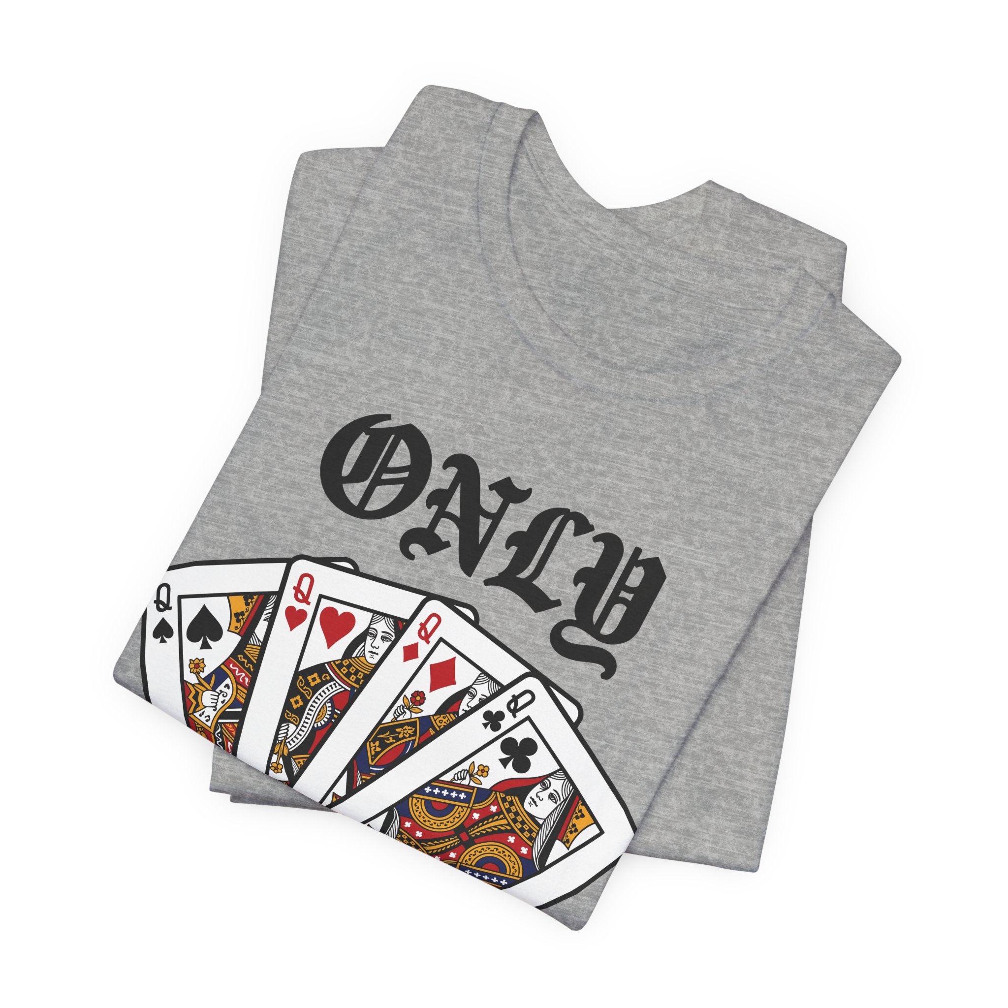 Only Queens Get It Tee in Athletic Heather, alternate view