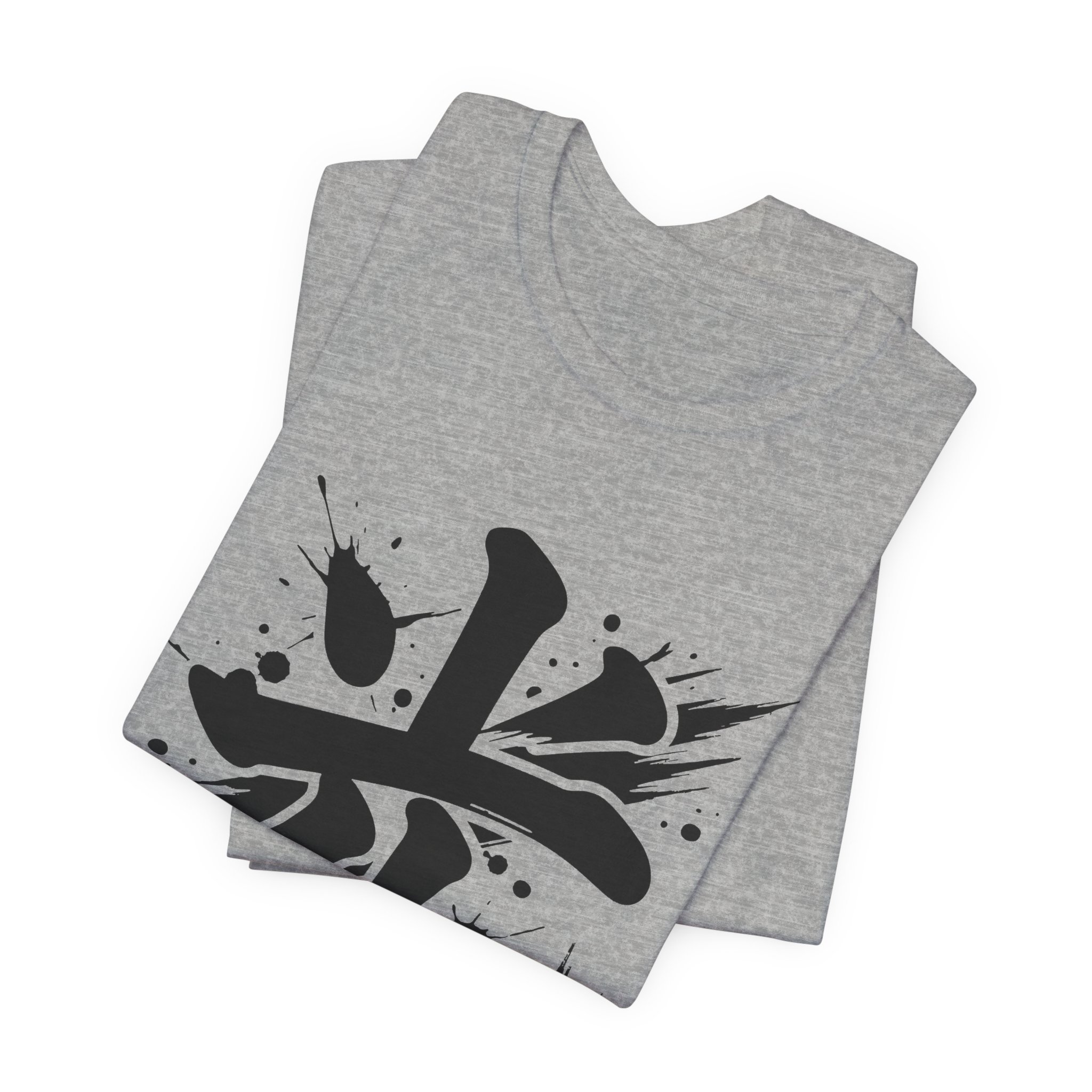 Light Kanji Tee in Athletic Heather, alternate view