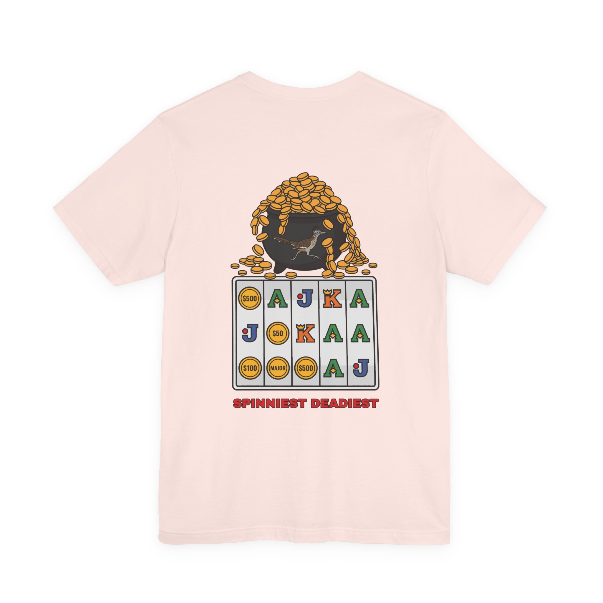 Spinniest Deadiest Tee (Back Print) in Soft Pink