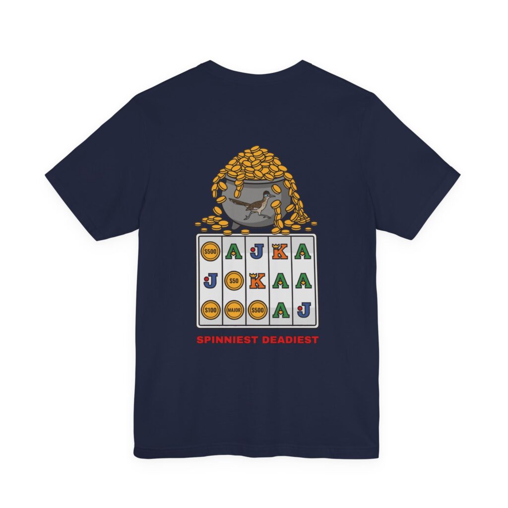 Spinniest Deadiest Tee (Back Print) in Navy