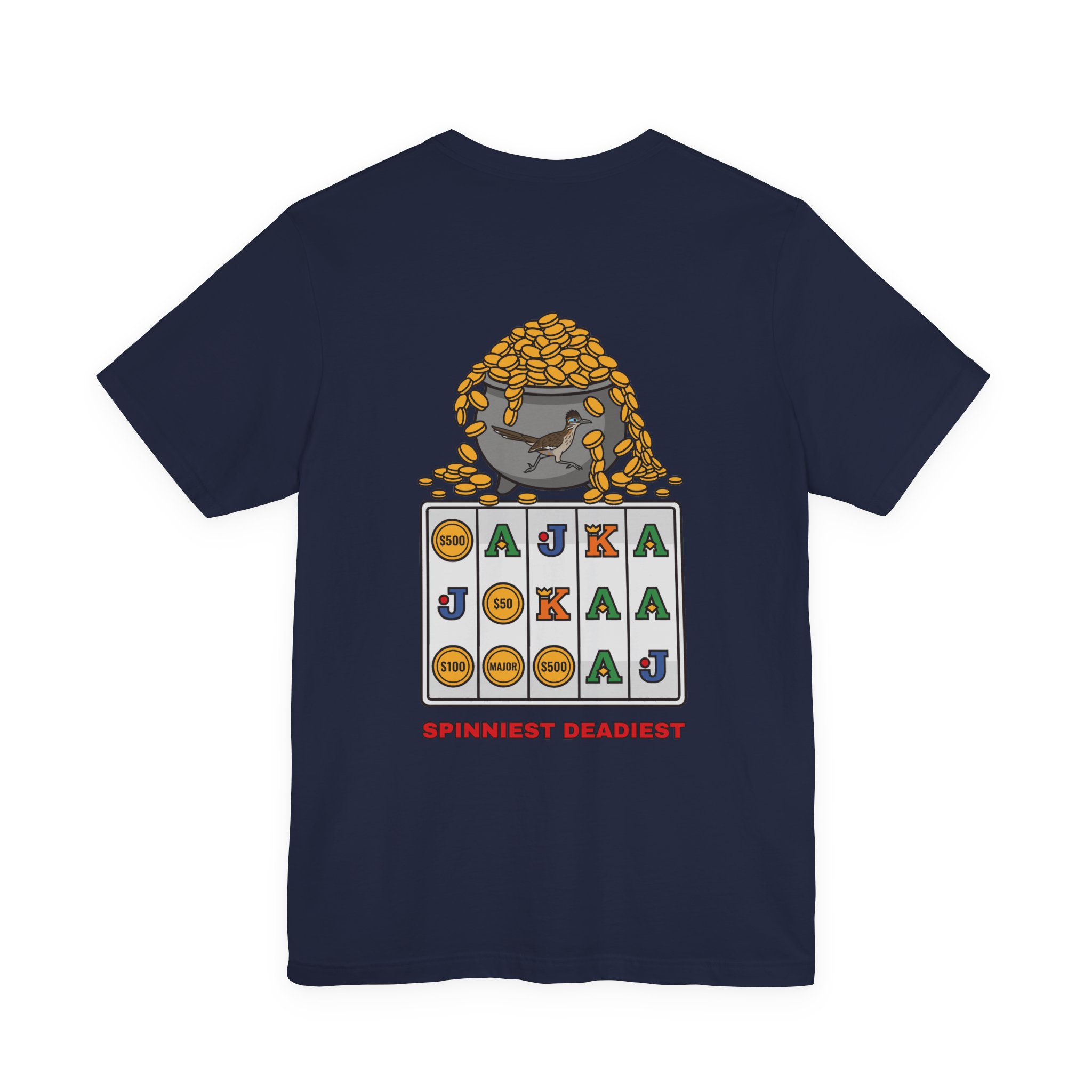 Spinniest Deadiest Tee (Back Print) in Navy