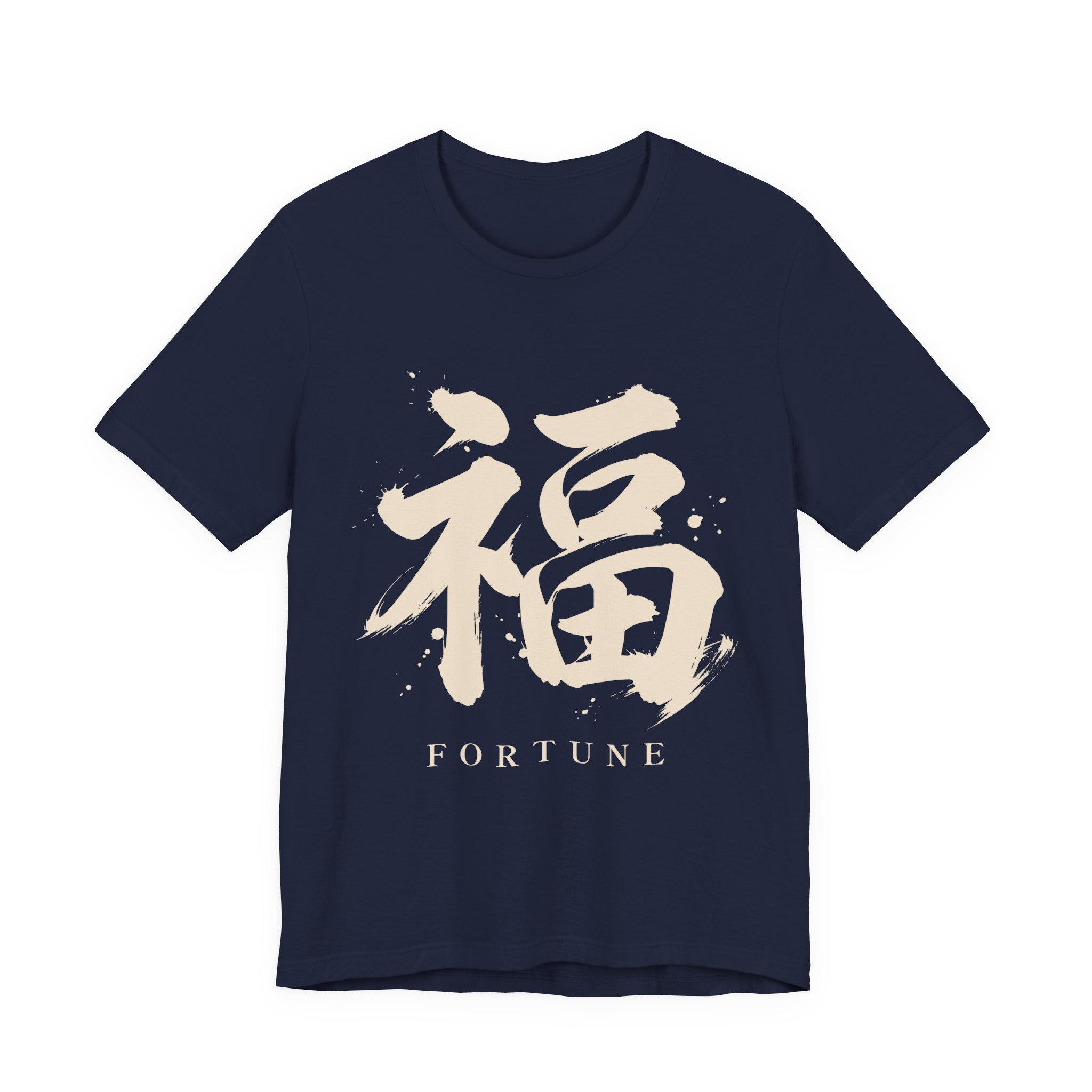 Fortune Kanji Tee in Navy