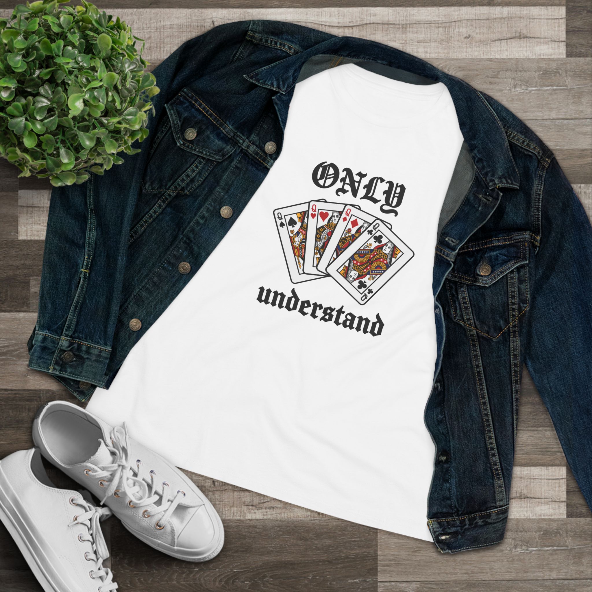 Only Queens Understand Women's Tee in White, alternate view