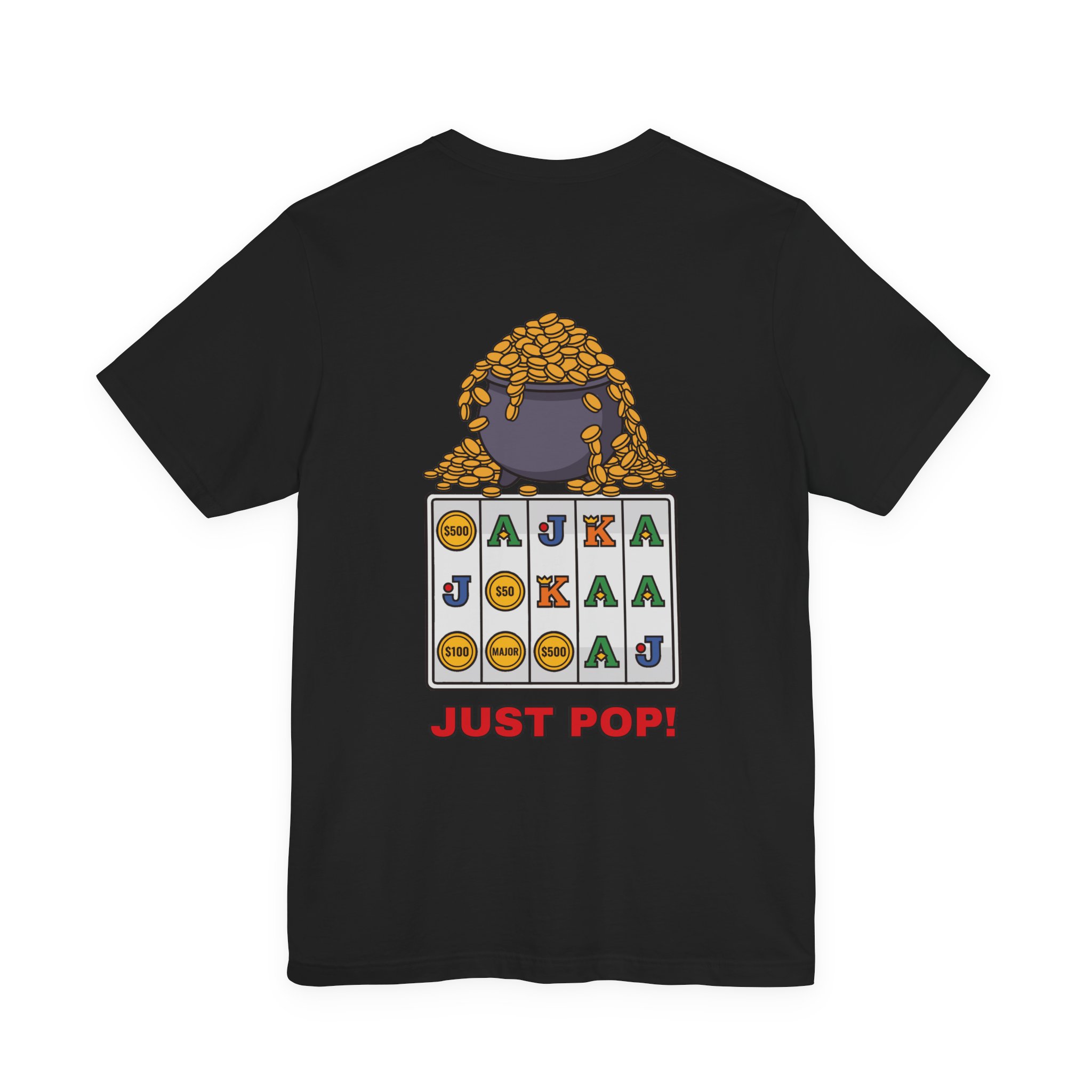 Just Pop! Tee (Back Print) in Black