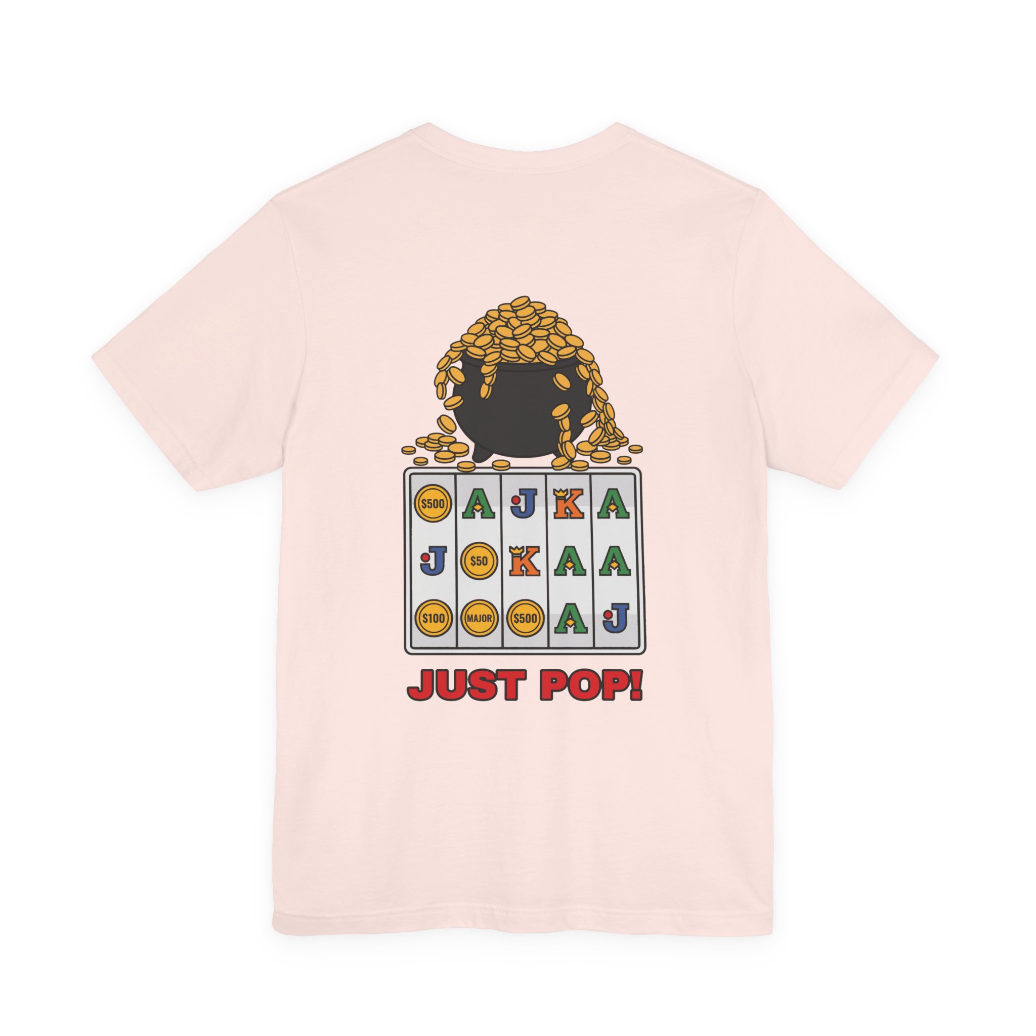 Just Pop! Tee (Back Print) in Soft Pink