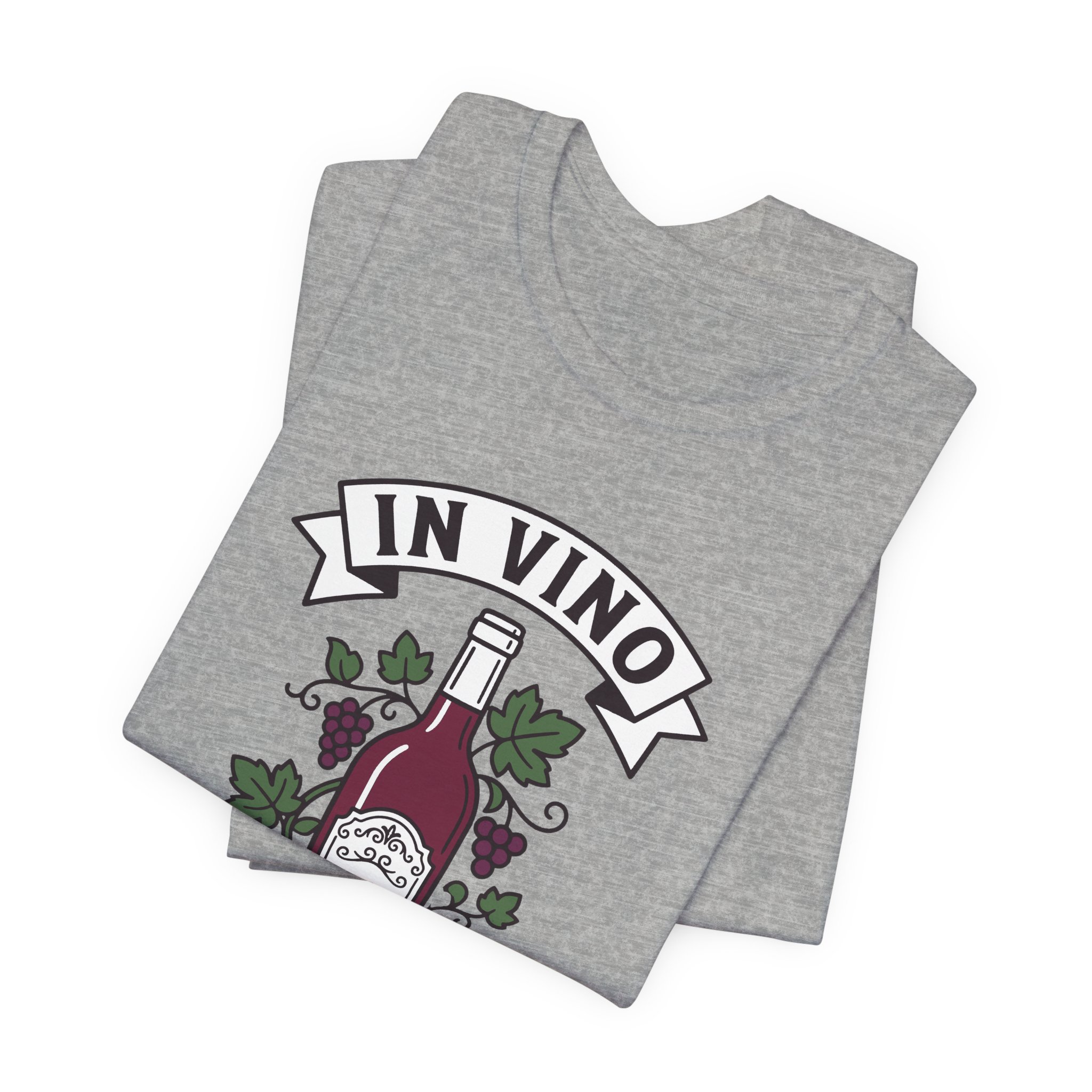 In Vino Veritas Tee in Athletic Heather, alternate view