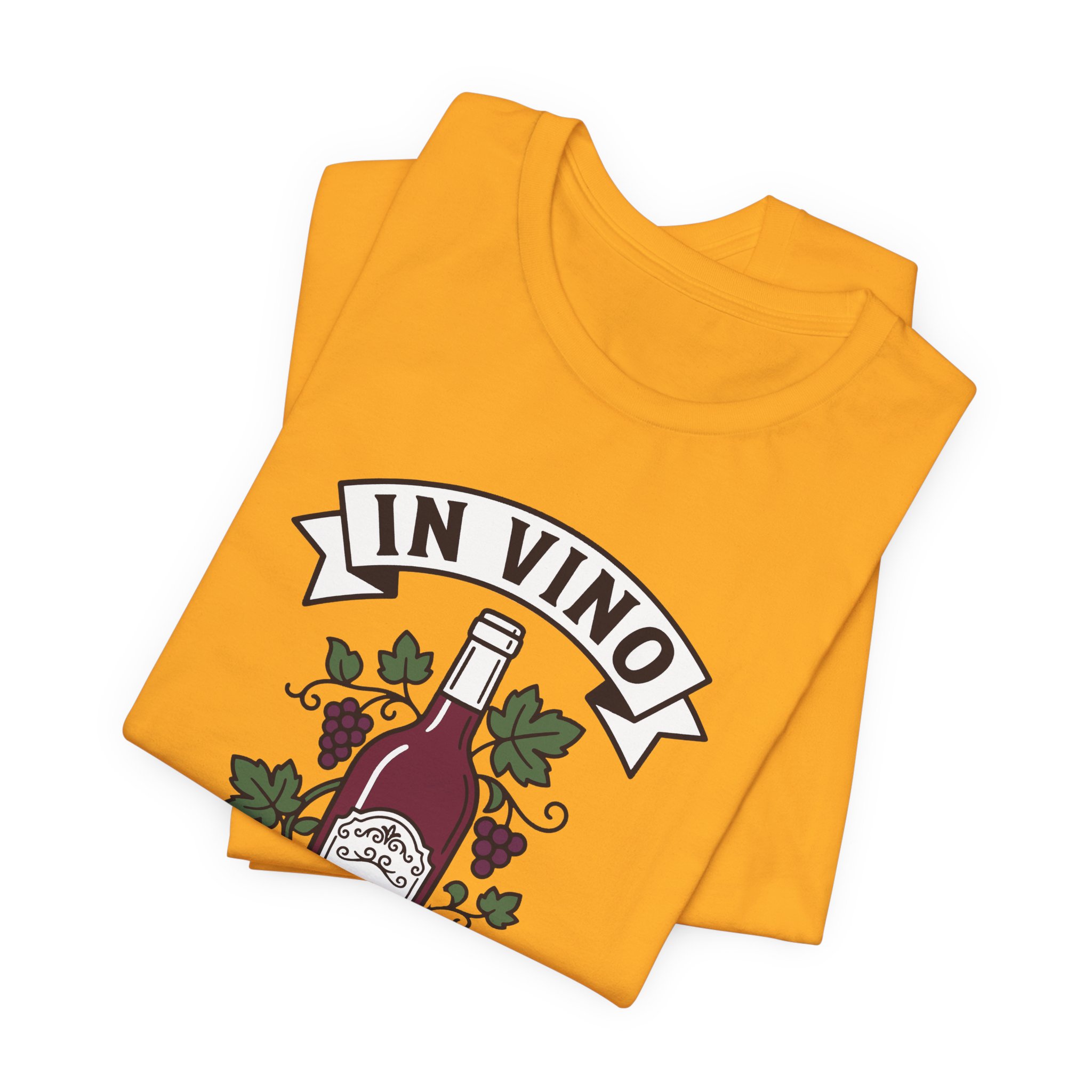 In Vino Veritas Tee in Gold, alternate view