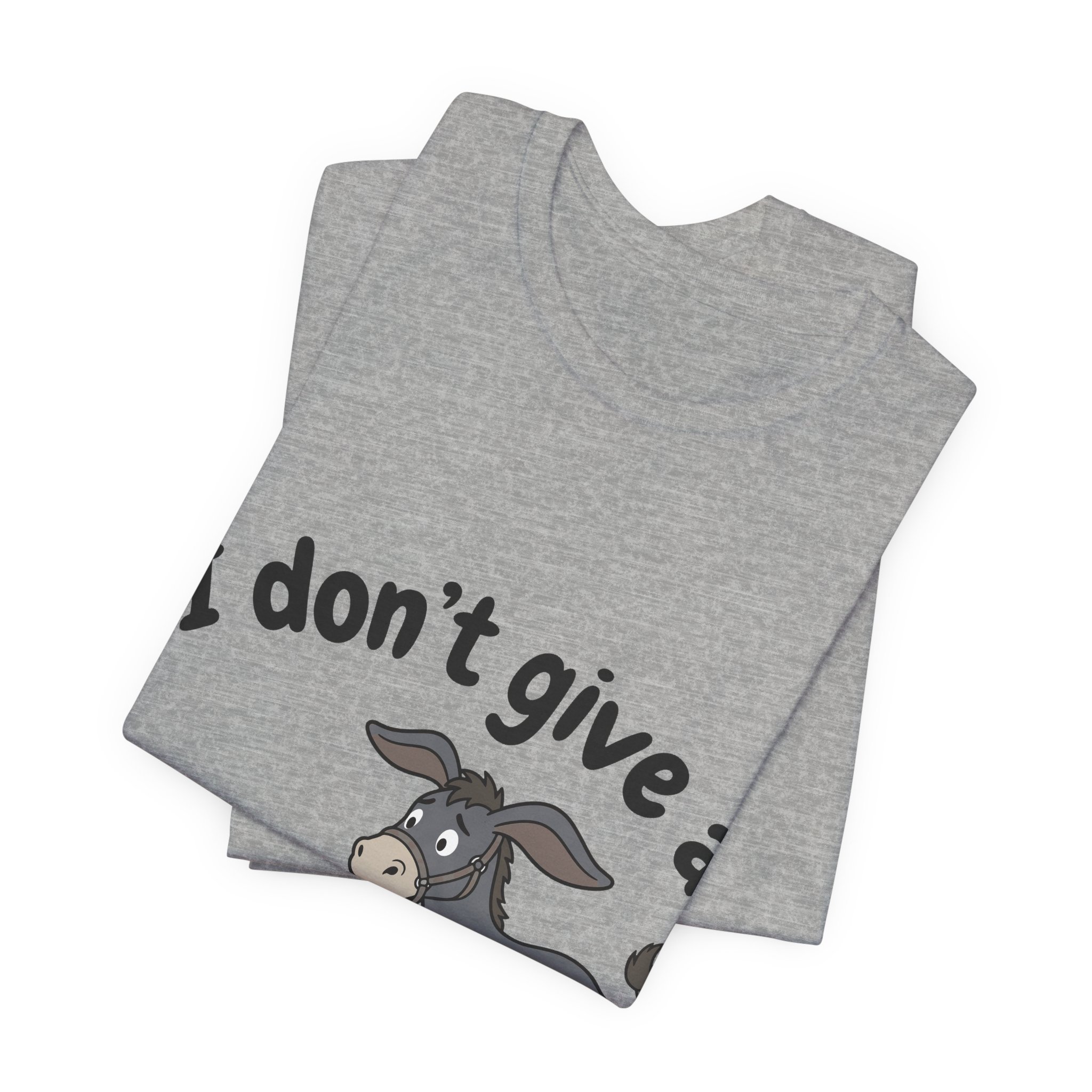 I Don't Give a Rat's Ass (Full Color) Tee in Athletic Heather, alternate view