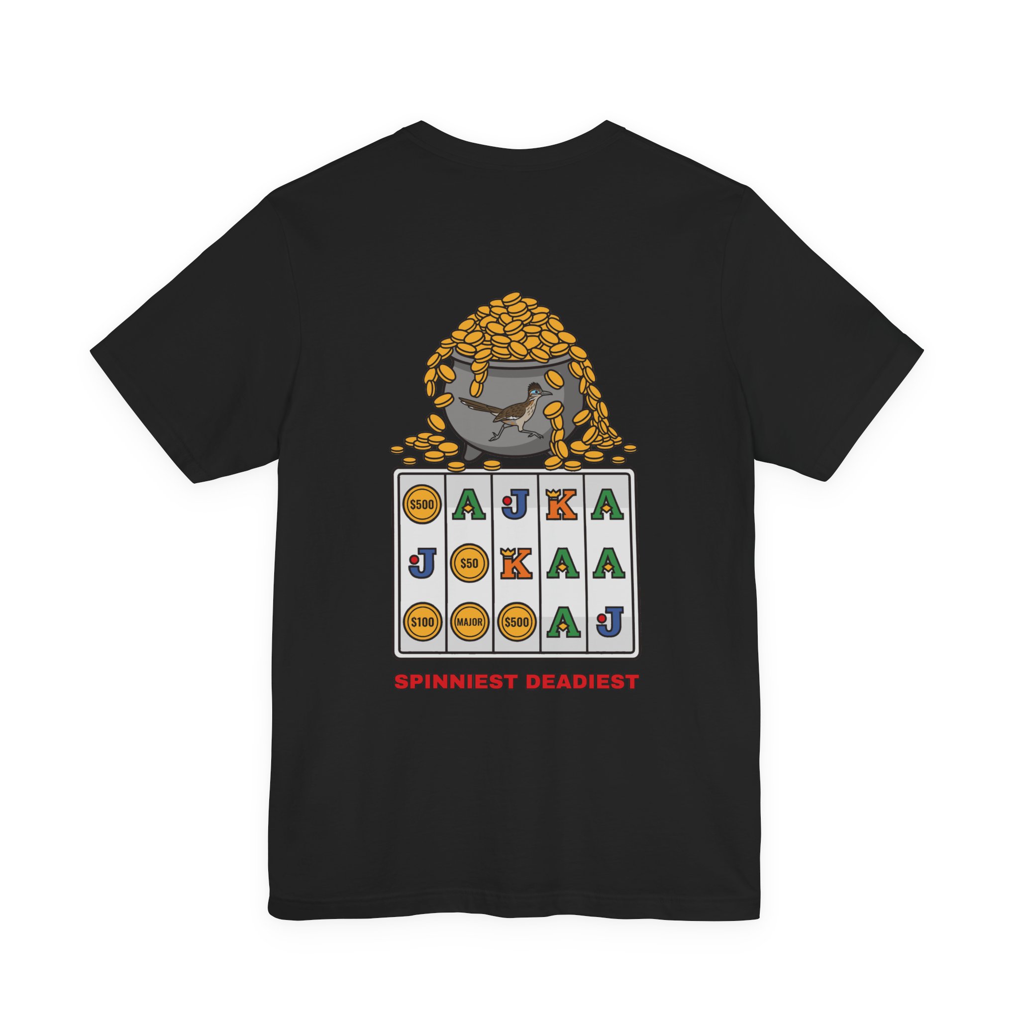 Spinniest Deadiest Tee (Back Print) in Black