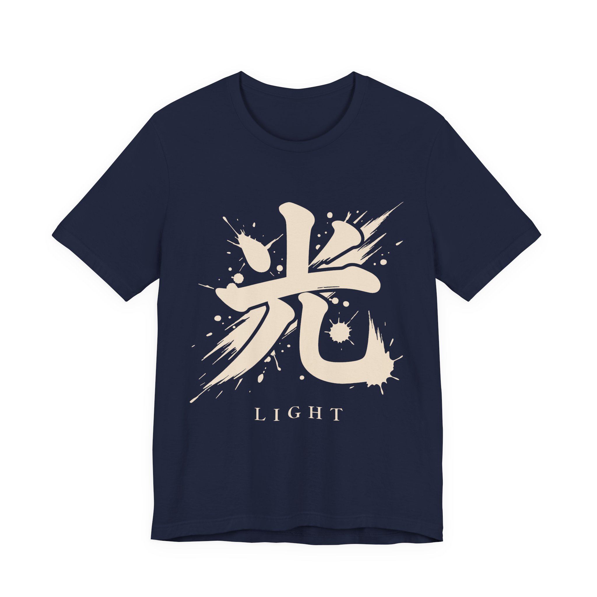 Light Kanji Tee in Navy