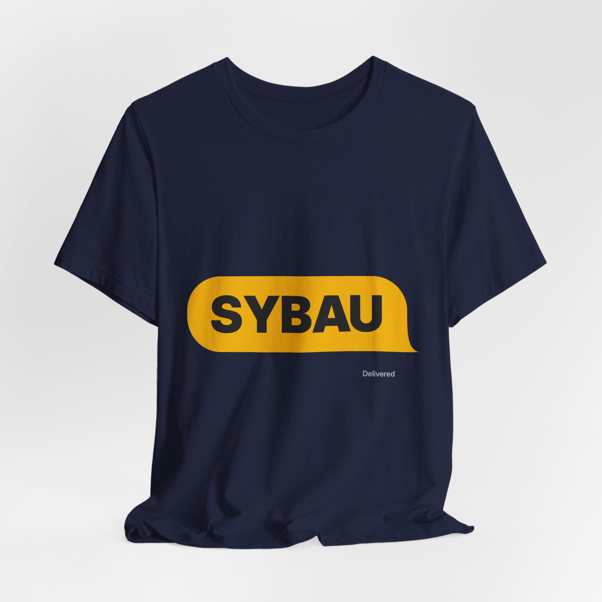 SYBAU Text Bubble Tee in Navy, alternate view