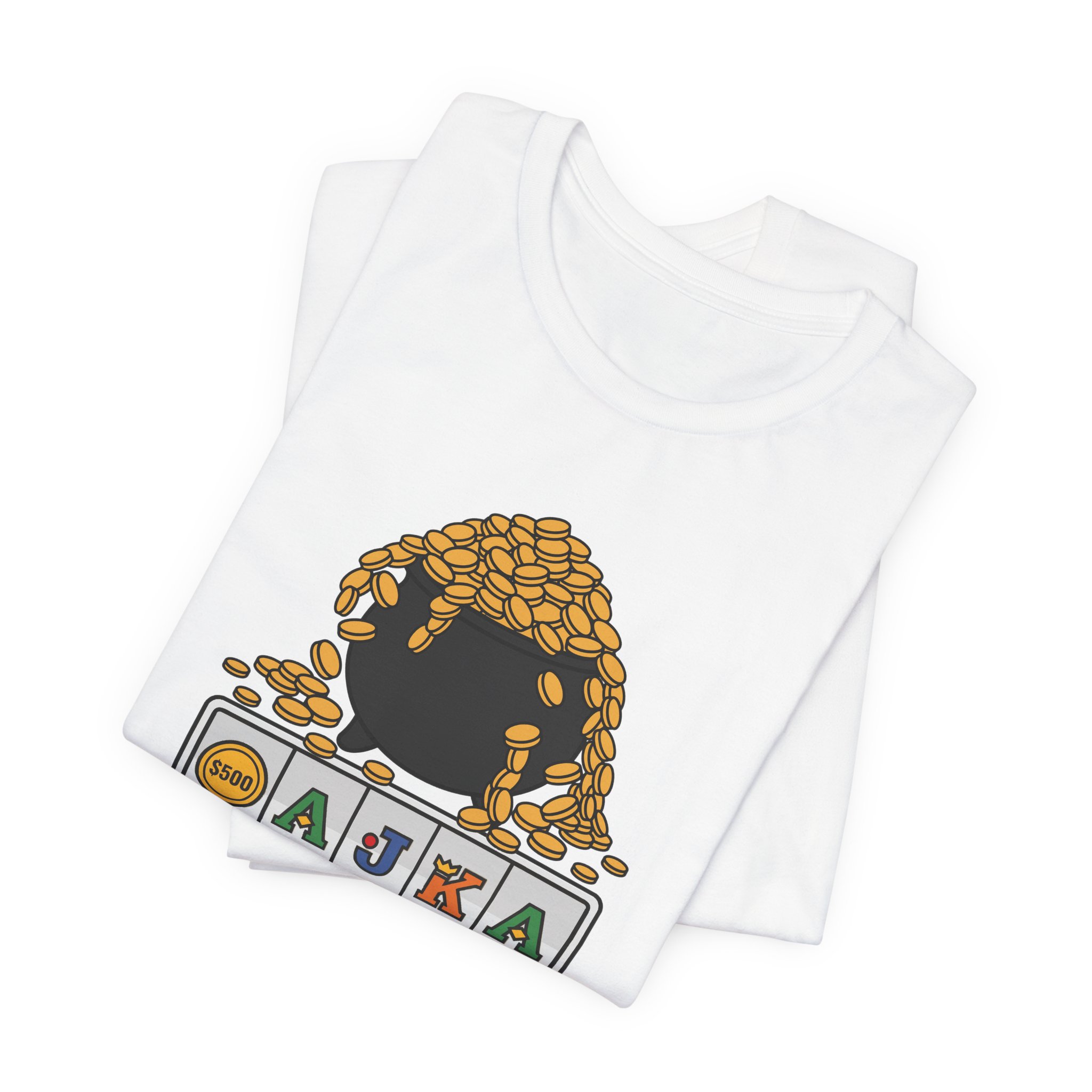 Just Bust! Tee (Full Color) in White, alternate view