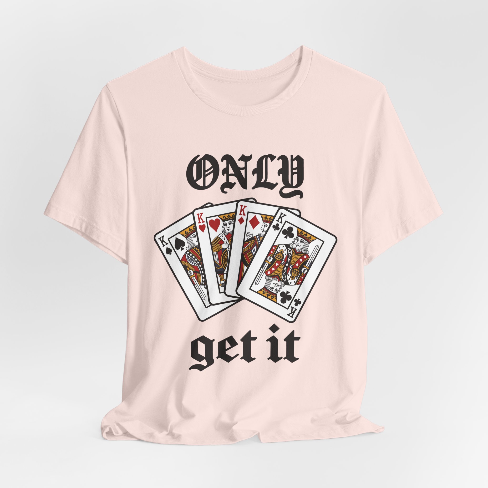Only Kings Get It Tee in Soft Pink, alternate view