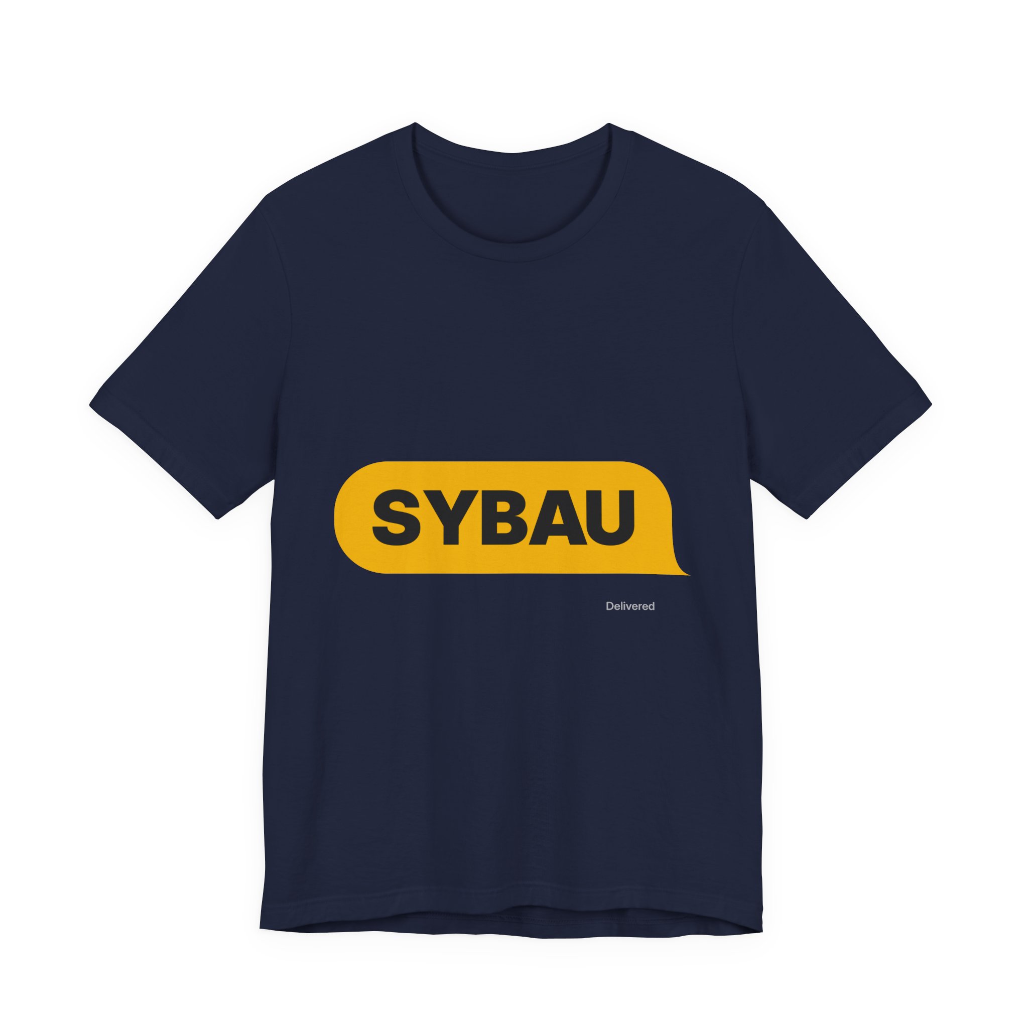 SYBAU Text Bubble Tee in Navy