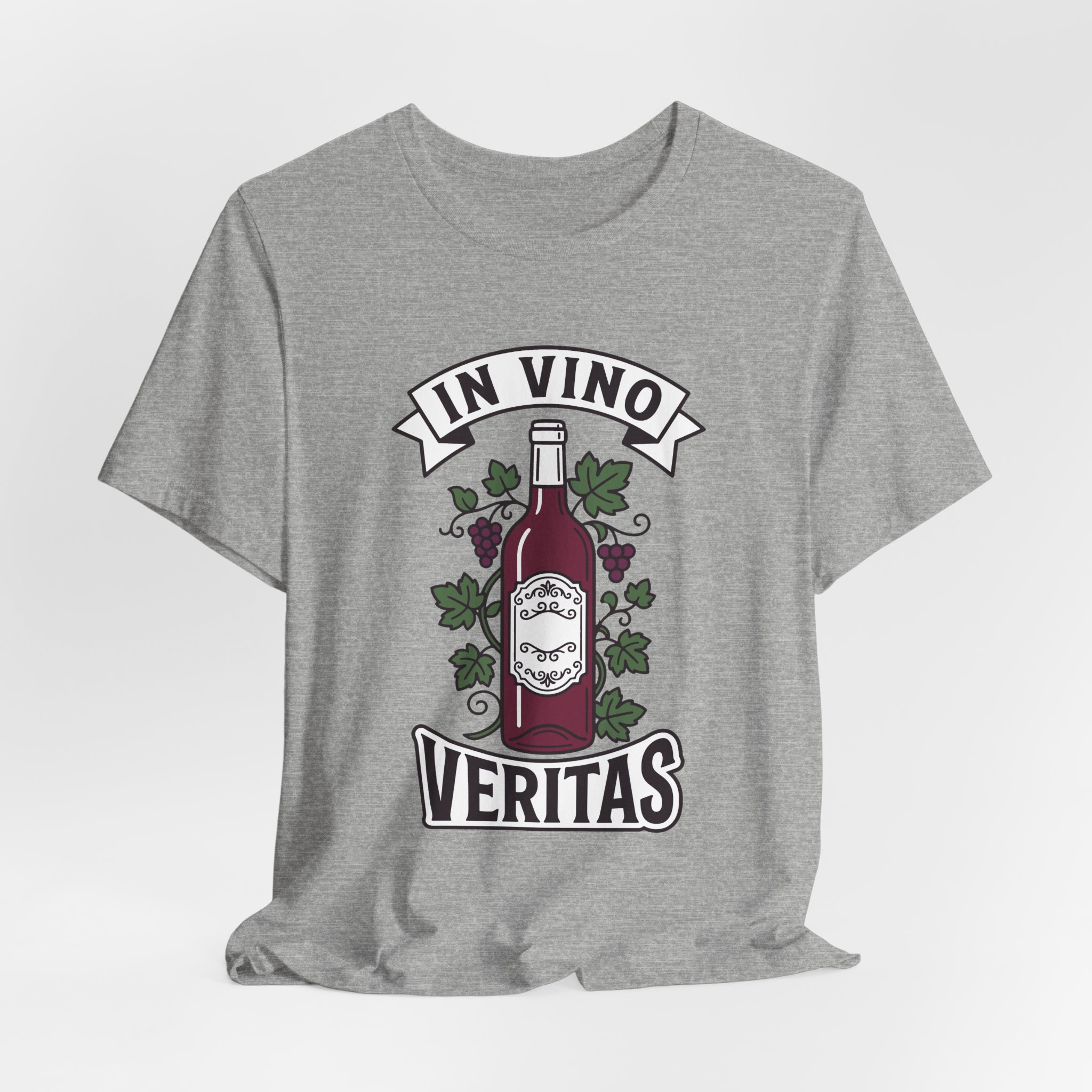 In Vino Veritas Tee in Athletic Heather, alternate view