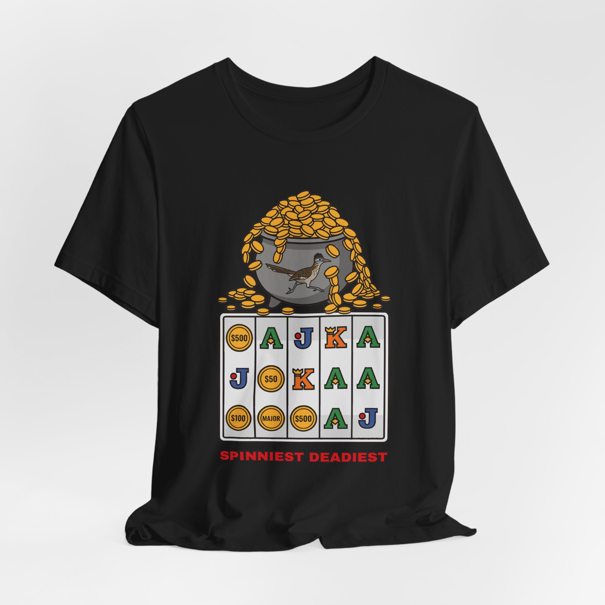 Spinniest Deadiest Tee (Full Color) in Black, alternate view