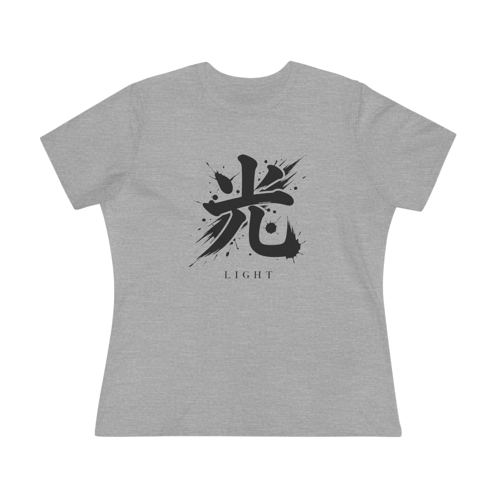 Light Kanji Women's Tee in Athletic Heather