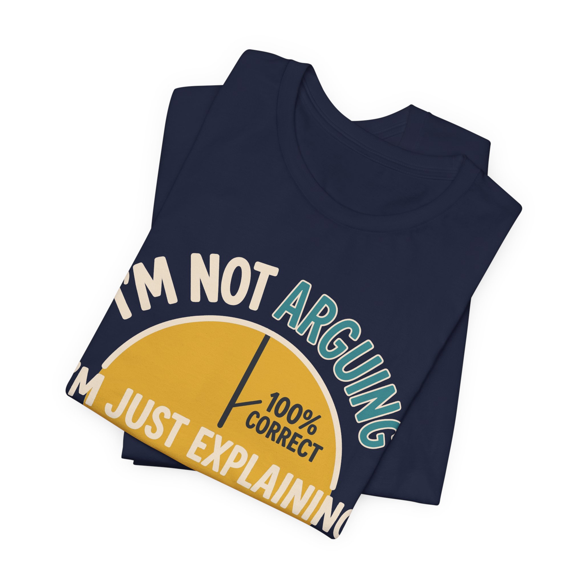 Not Arguing Why I'm Right Tee in Navy, alternate view