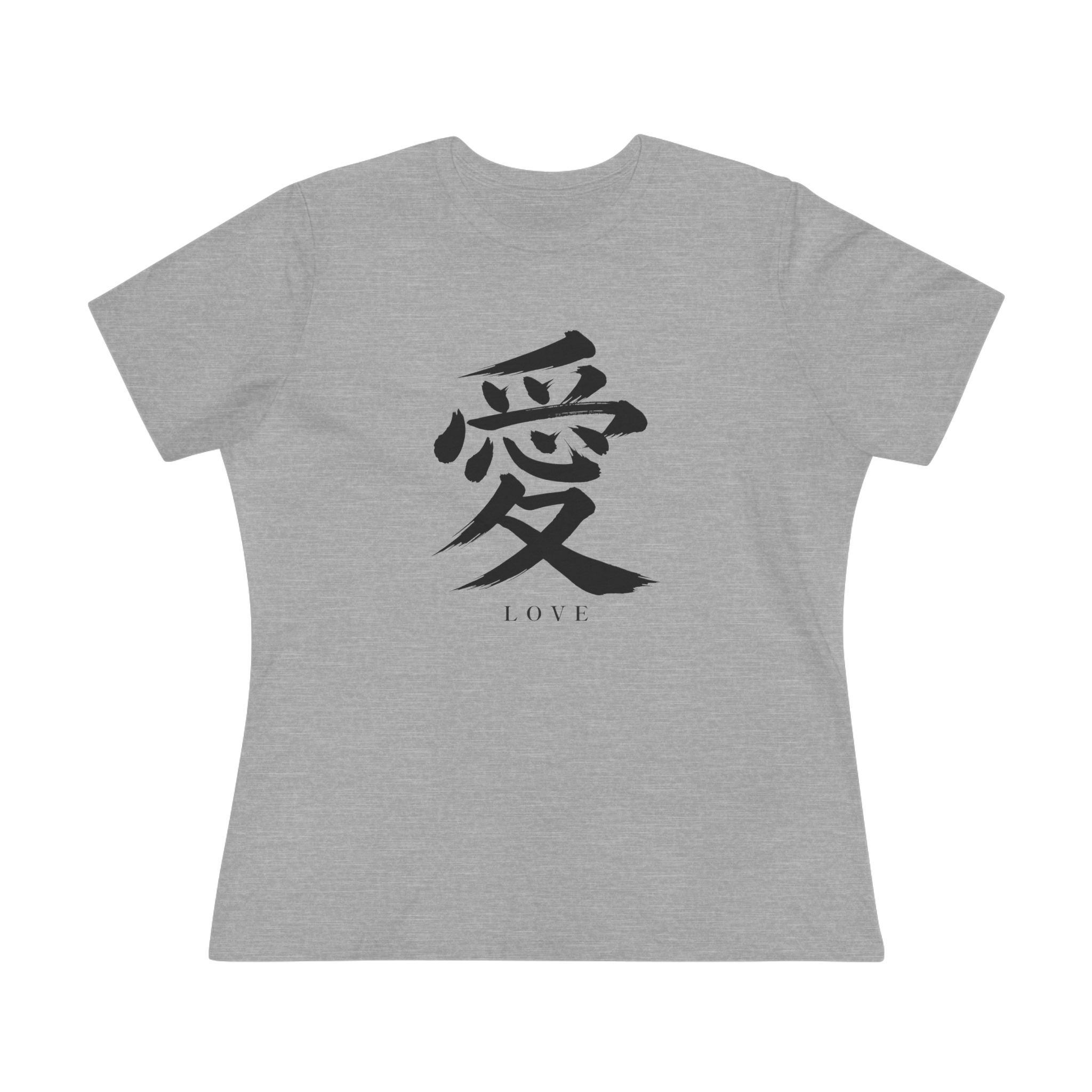 Love Kanji Women's Tee in Athletic Heather