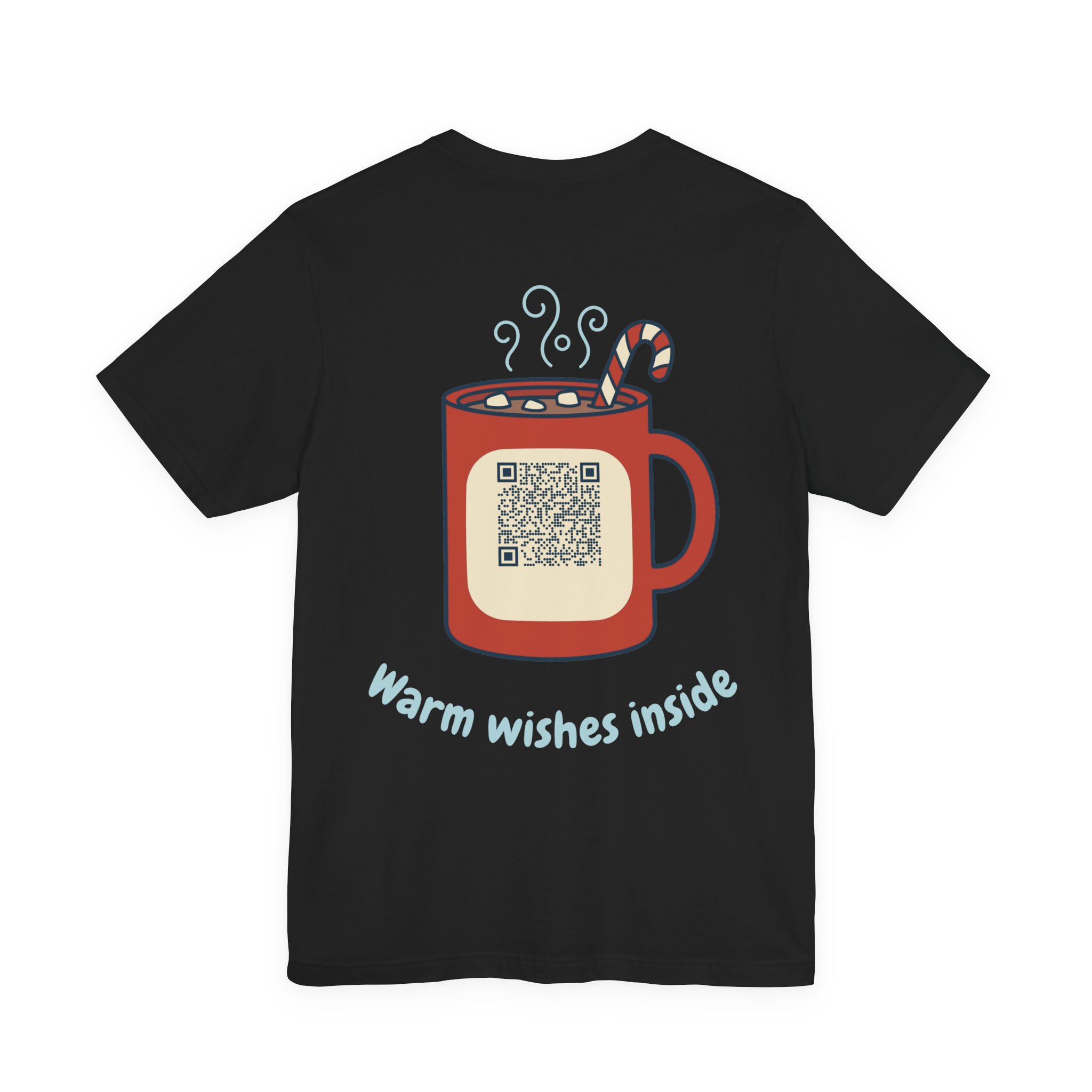 Warm Wishes Inside Ripplegram Tee in Black