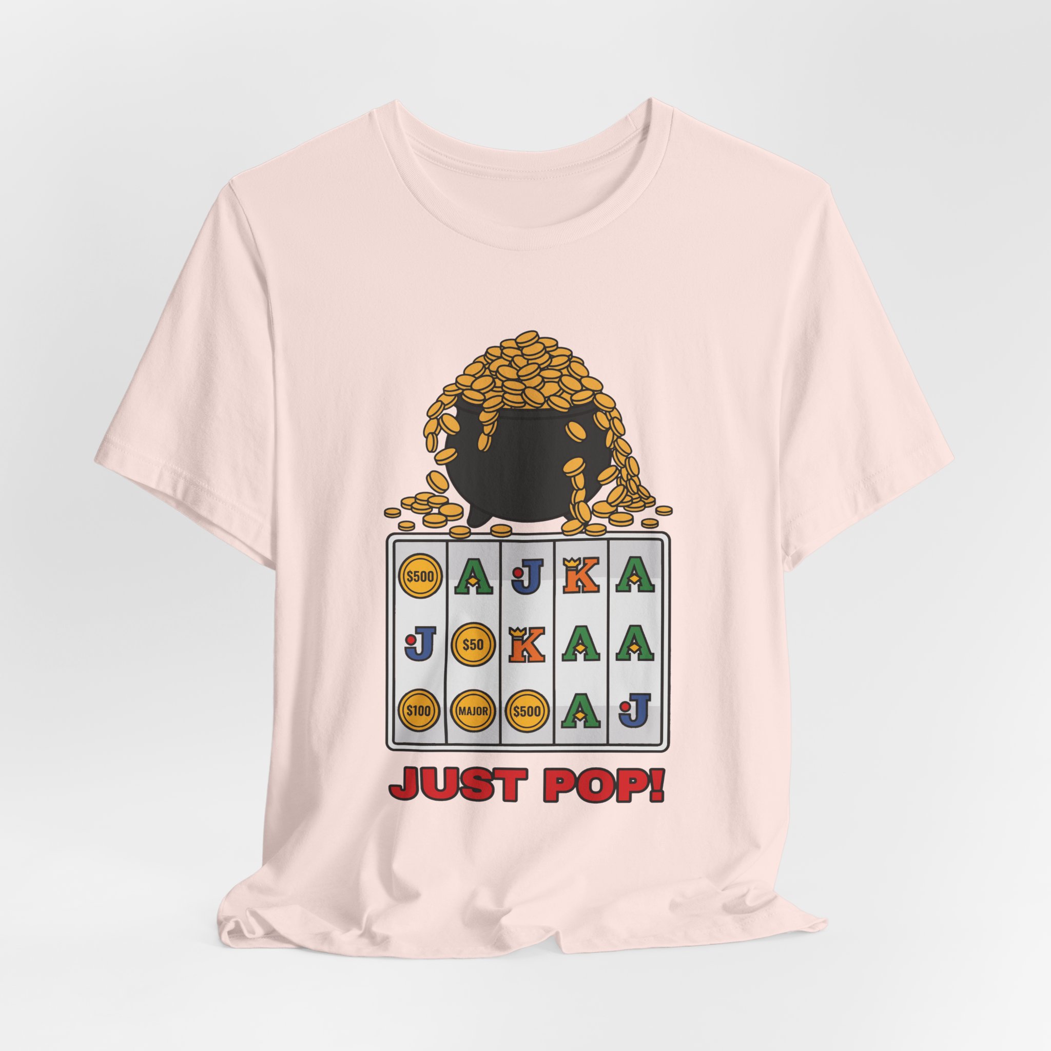 Just Pop! Tee (Full Color) in Soft Pink, alternate view