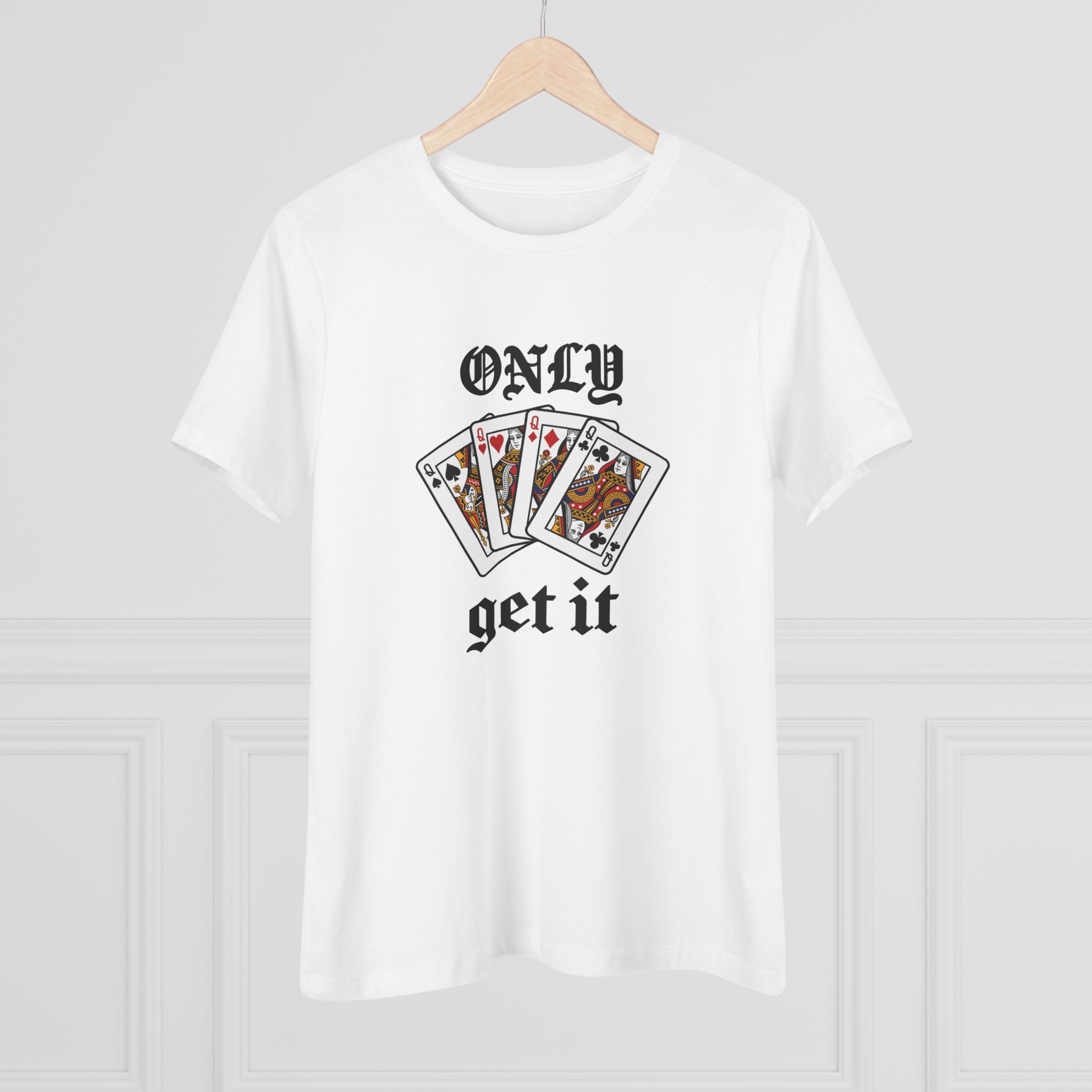 Only Queens Get It Women's Tee in White, alternate view