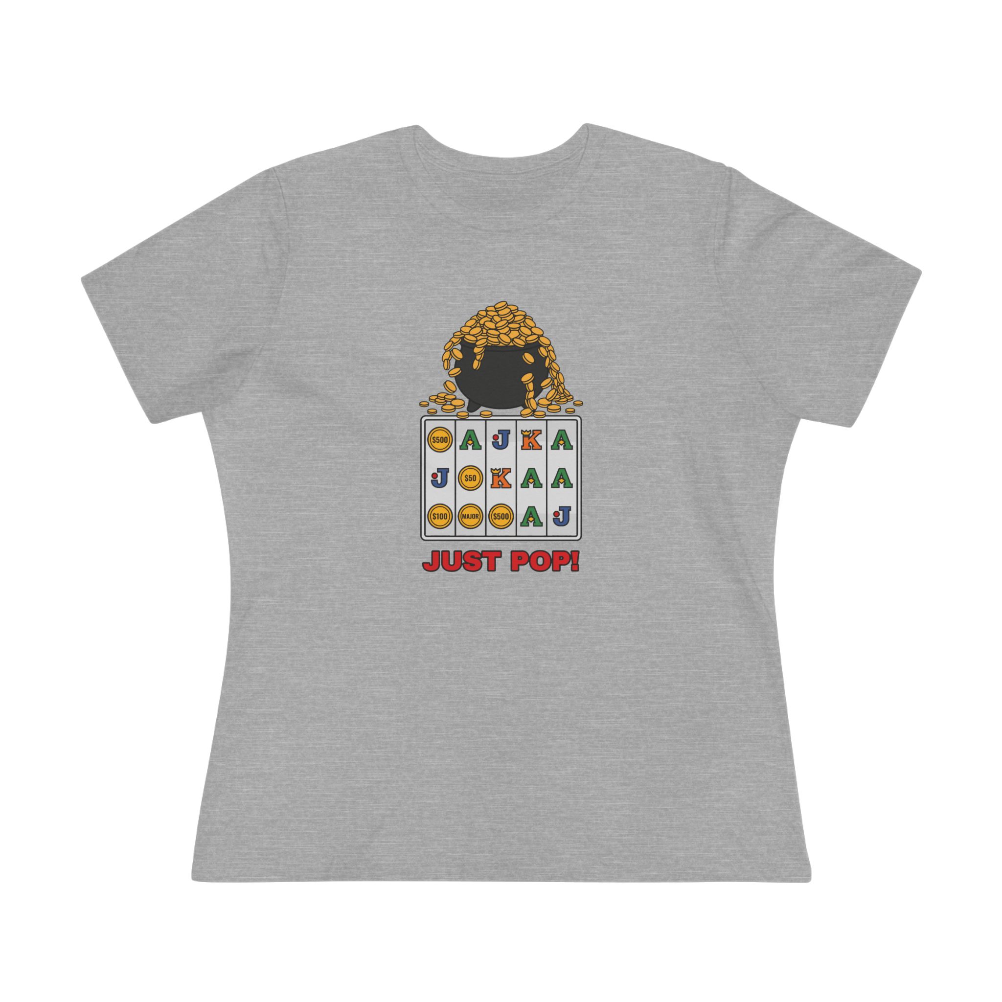 Just Pop! Women's Tee (Full Color) in Athletic Heather