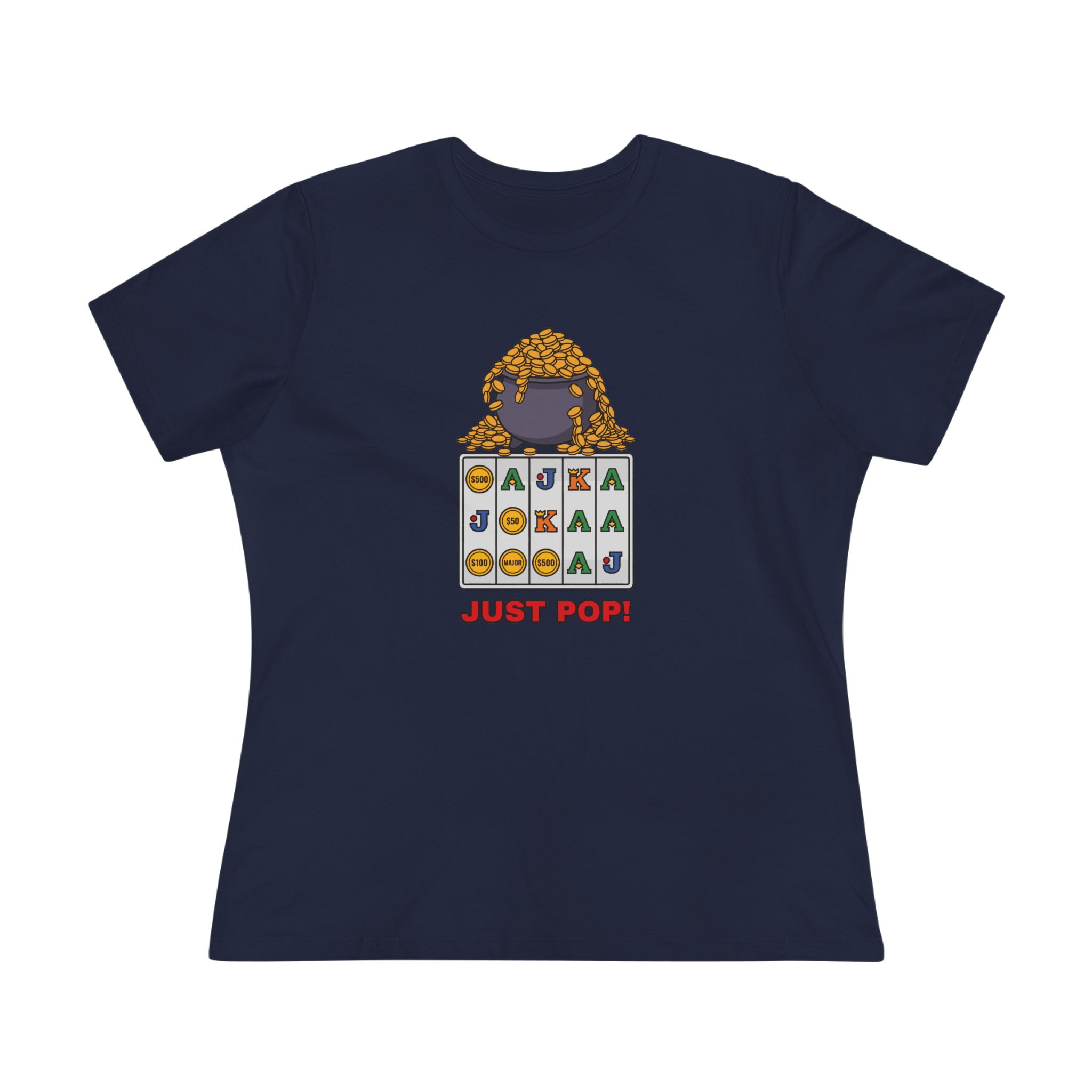 Just Pop! Women's Tee (Full Color) in Navy