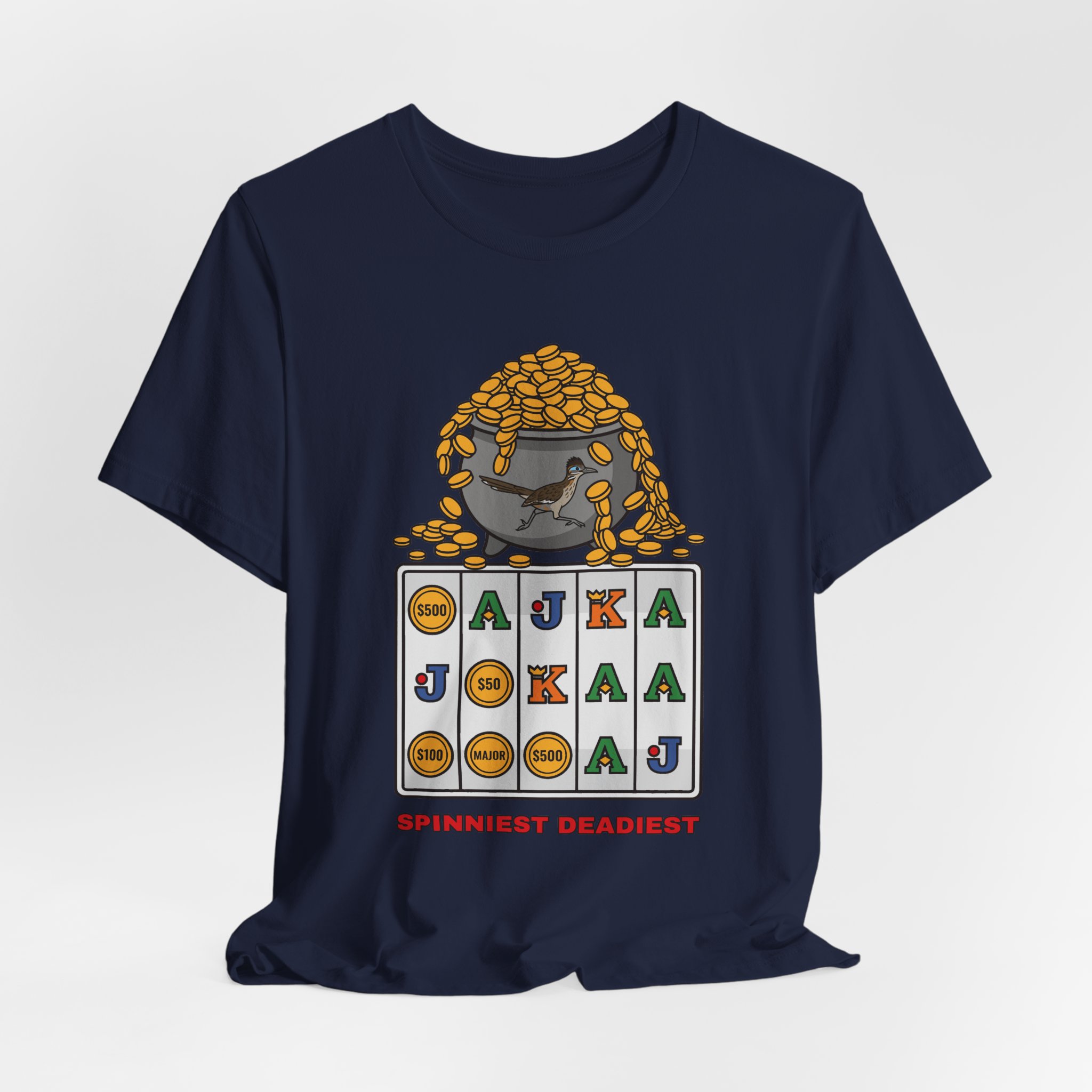 Spinniest Deadiest Tee (Full Color) in Navy, alternate view