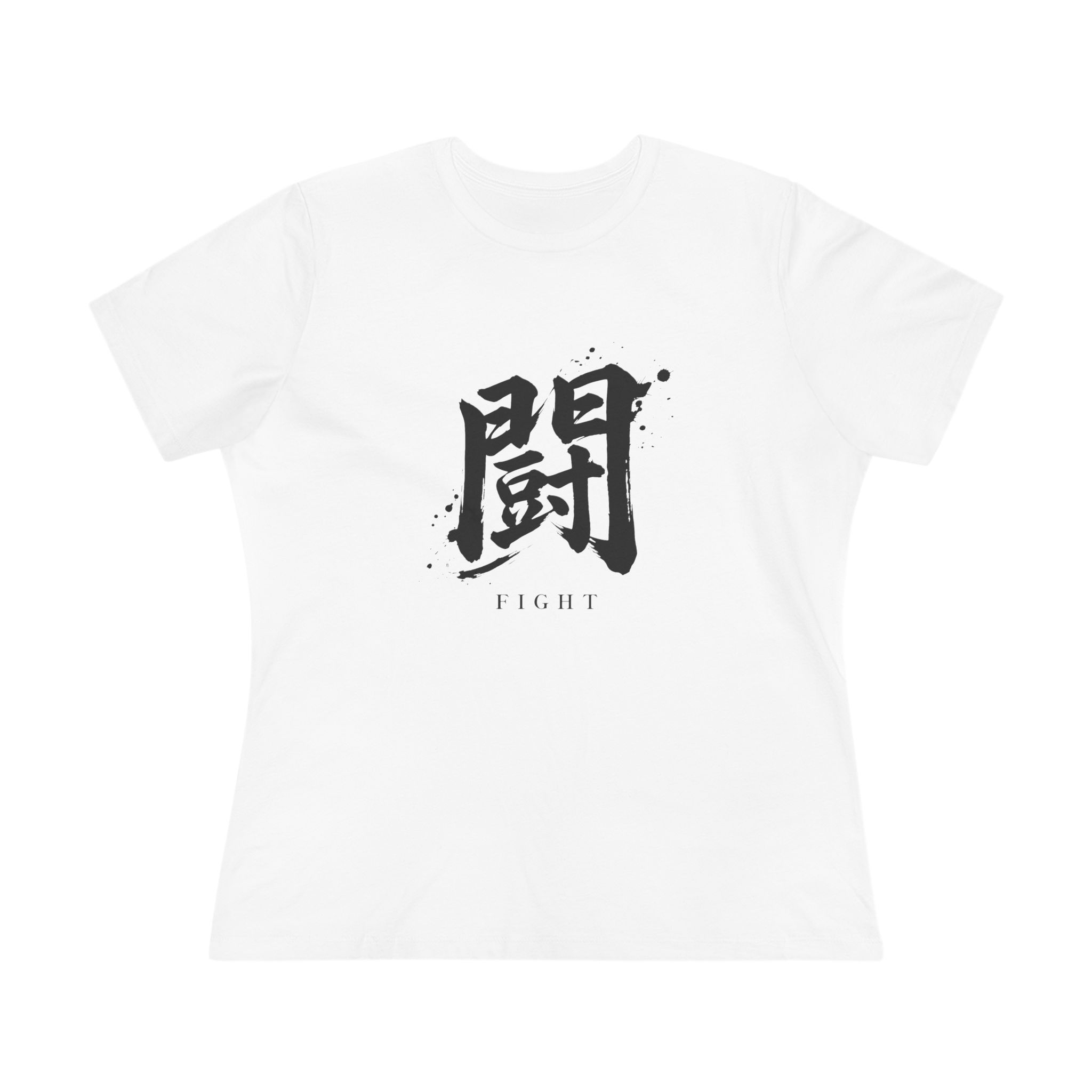 Fight Kanji Women's Tee in White
