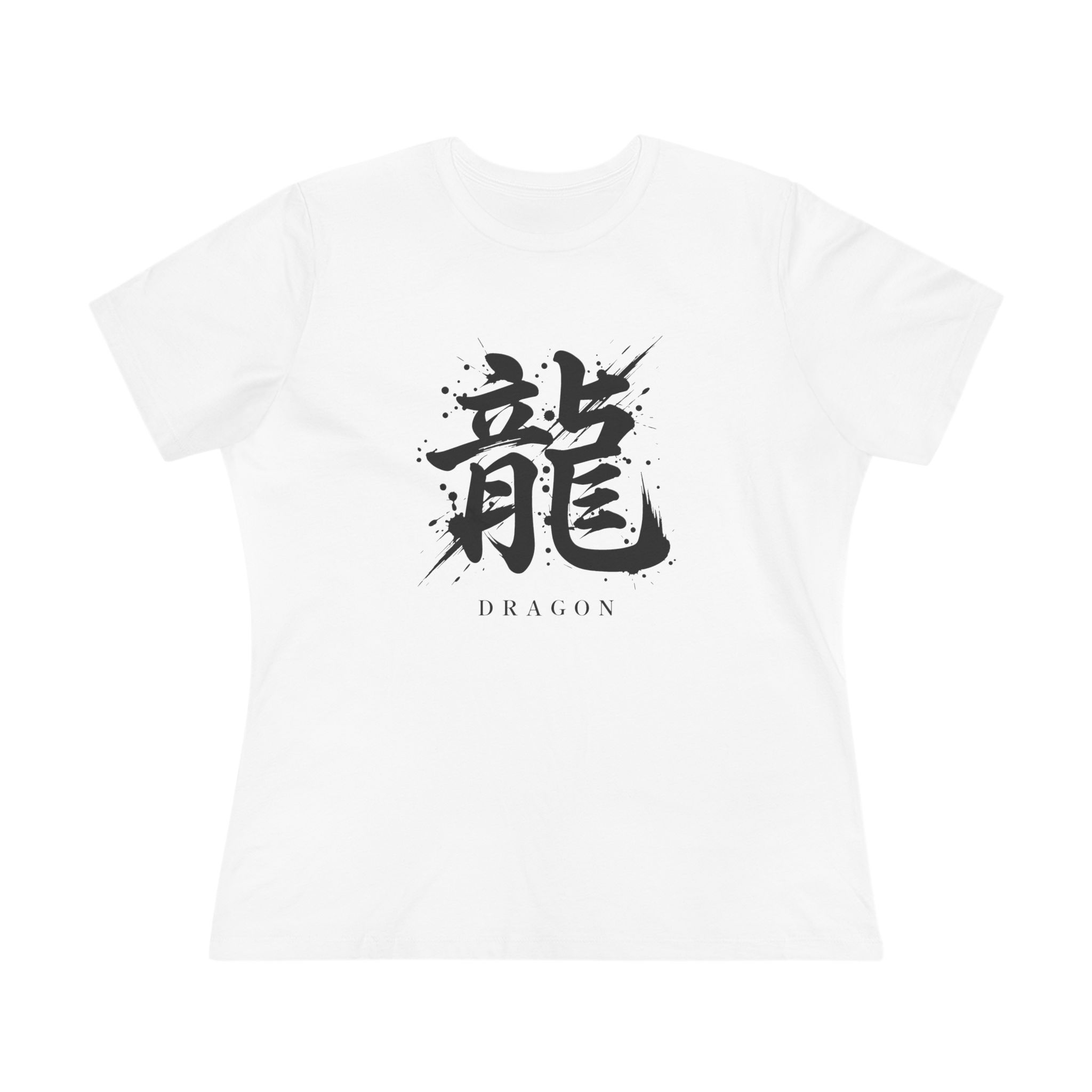 Dragon Kanji Women's Tee in White