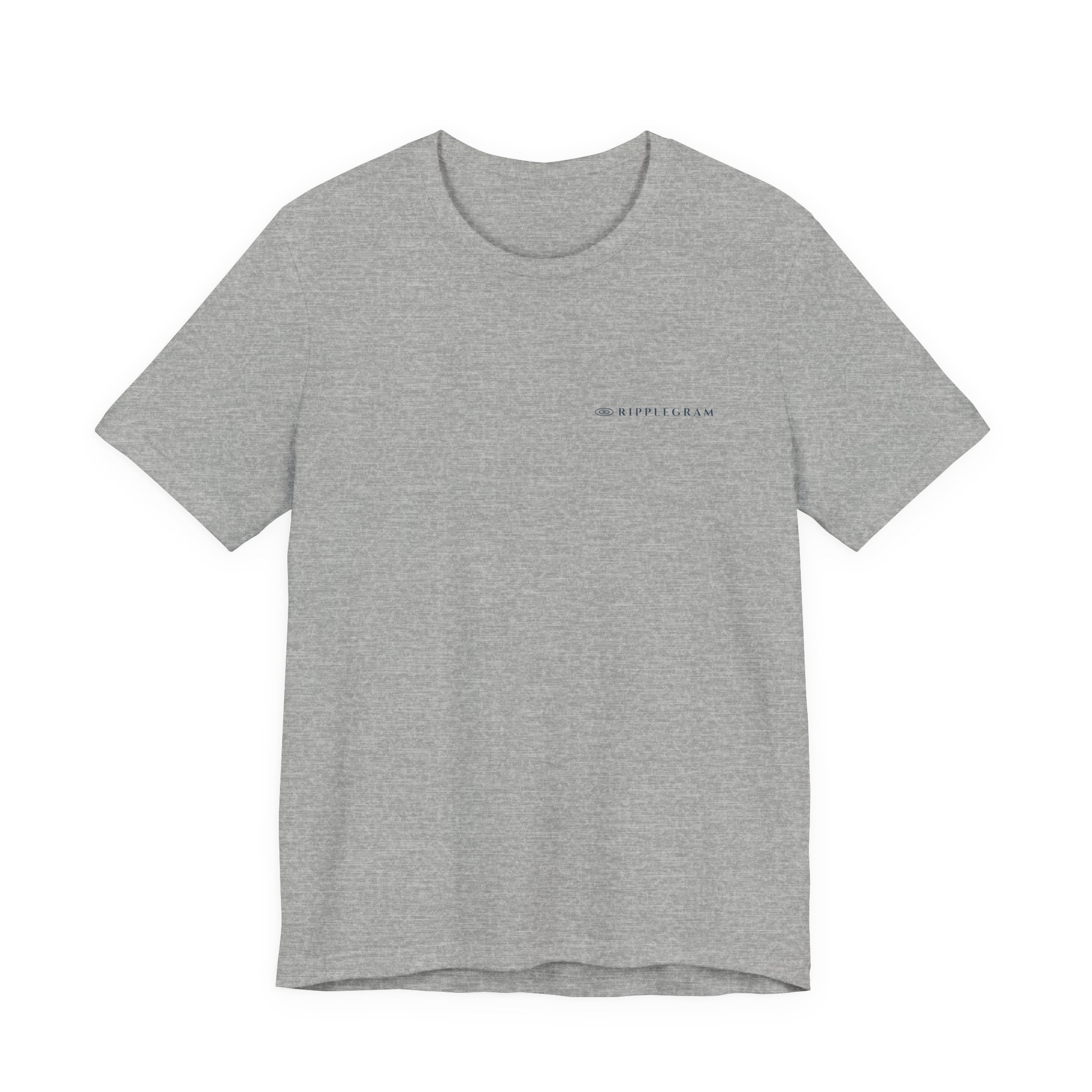 Oh Snap! Gingerbread Ripplegram Tee in Athletic Heather, alternate view