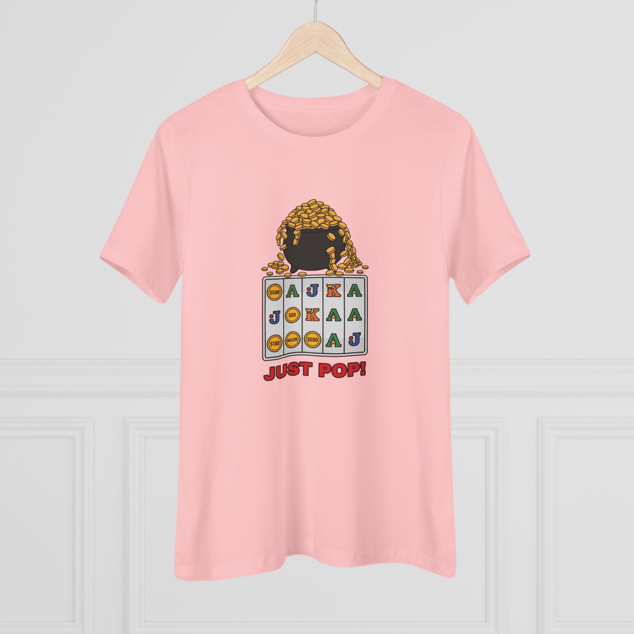 Just Pop! Women's Tee (Full Color) in Pink, alternate view