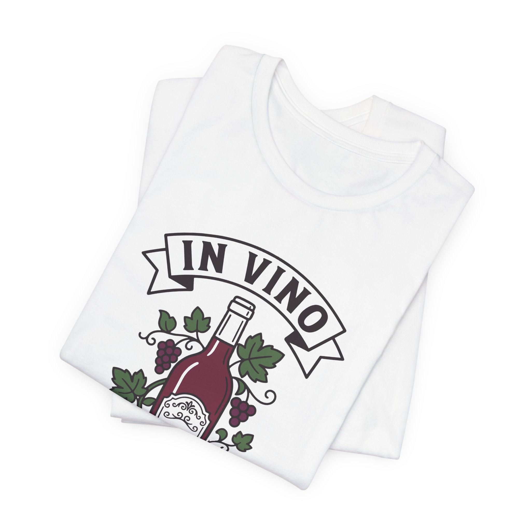In Vino Veritas Tee in White, alternate view