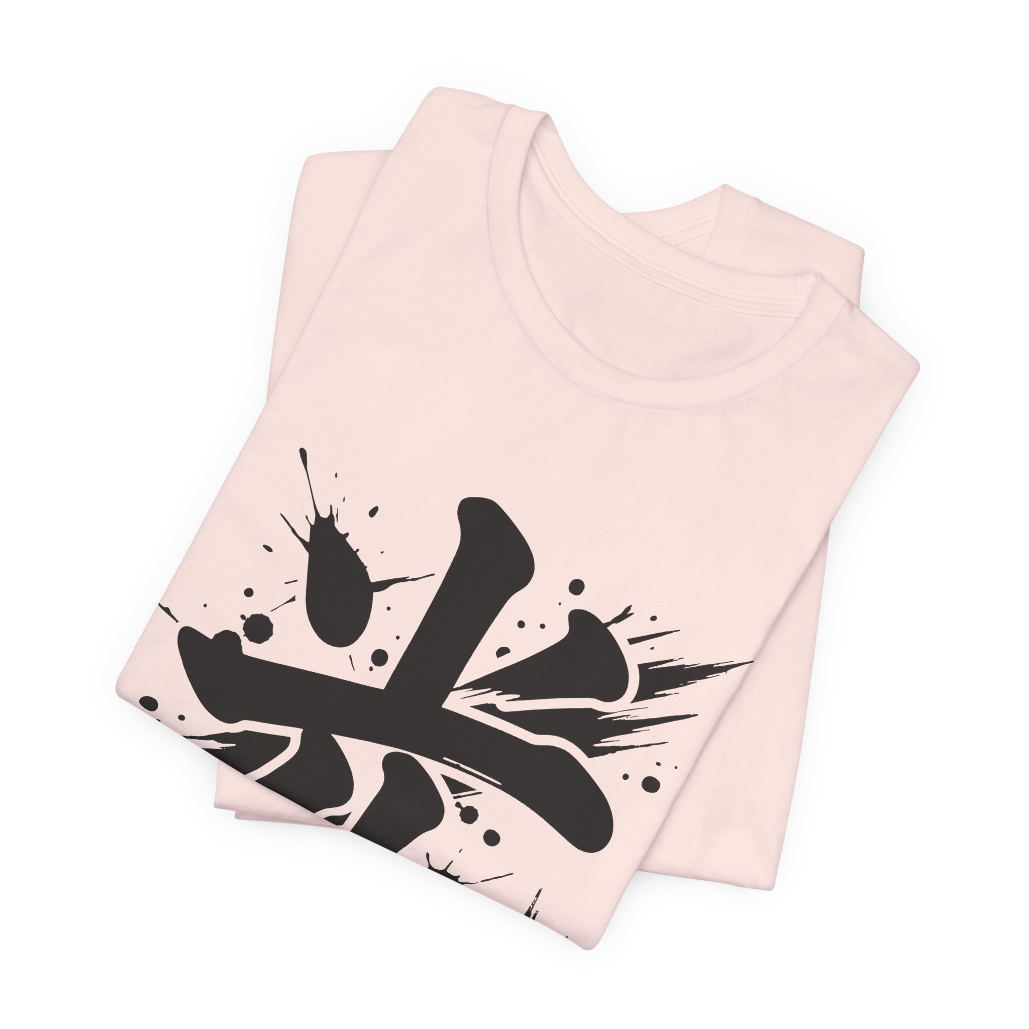 Light Kanji Tee in Soft Pink, alternate view