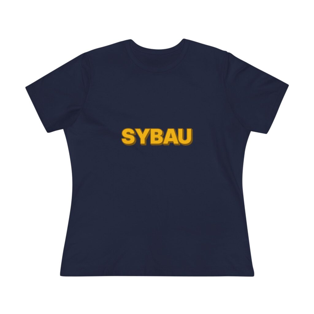 SYBAU Women's Tee in Navy
