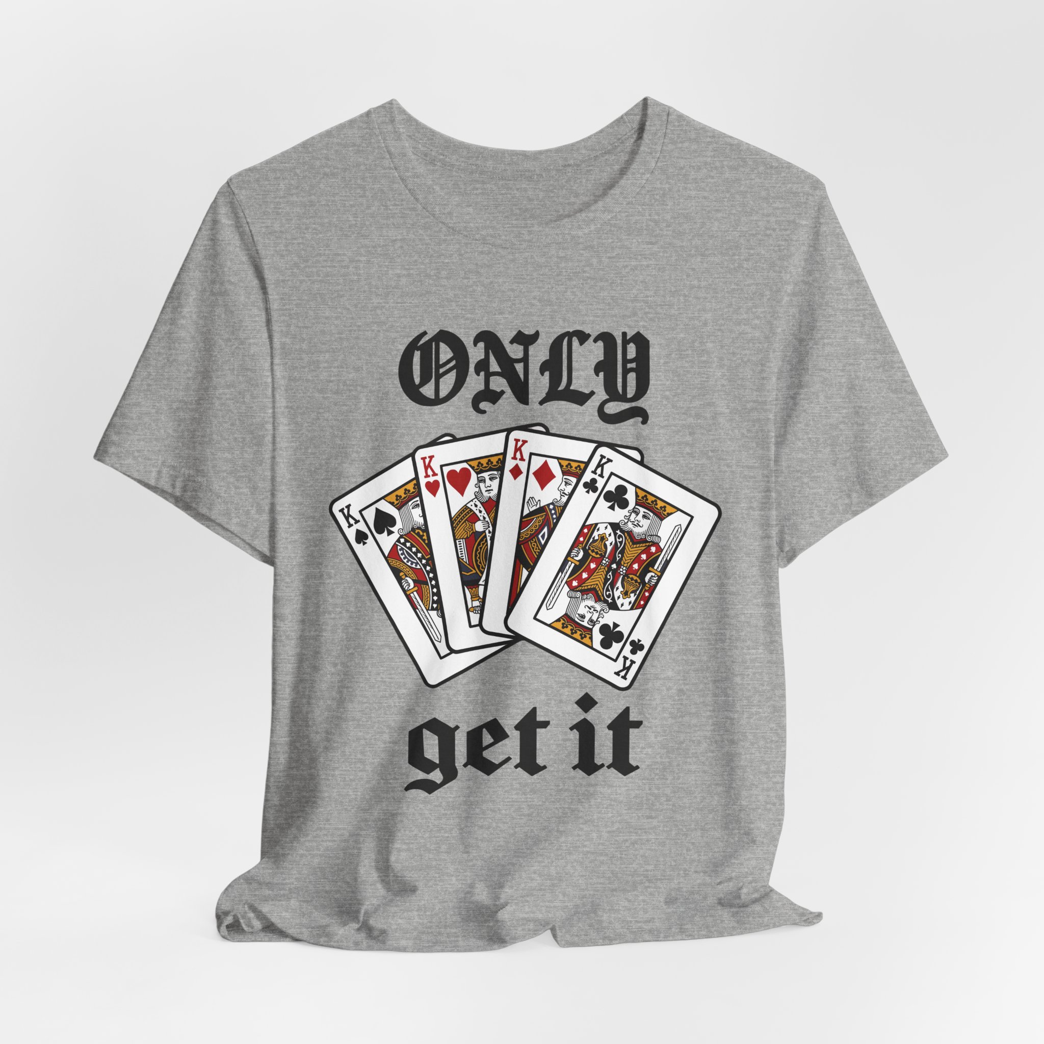 Only Kings Get It Tee in Athletic Heather, alternate view