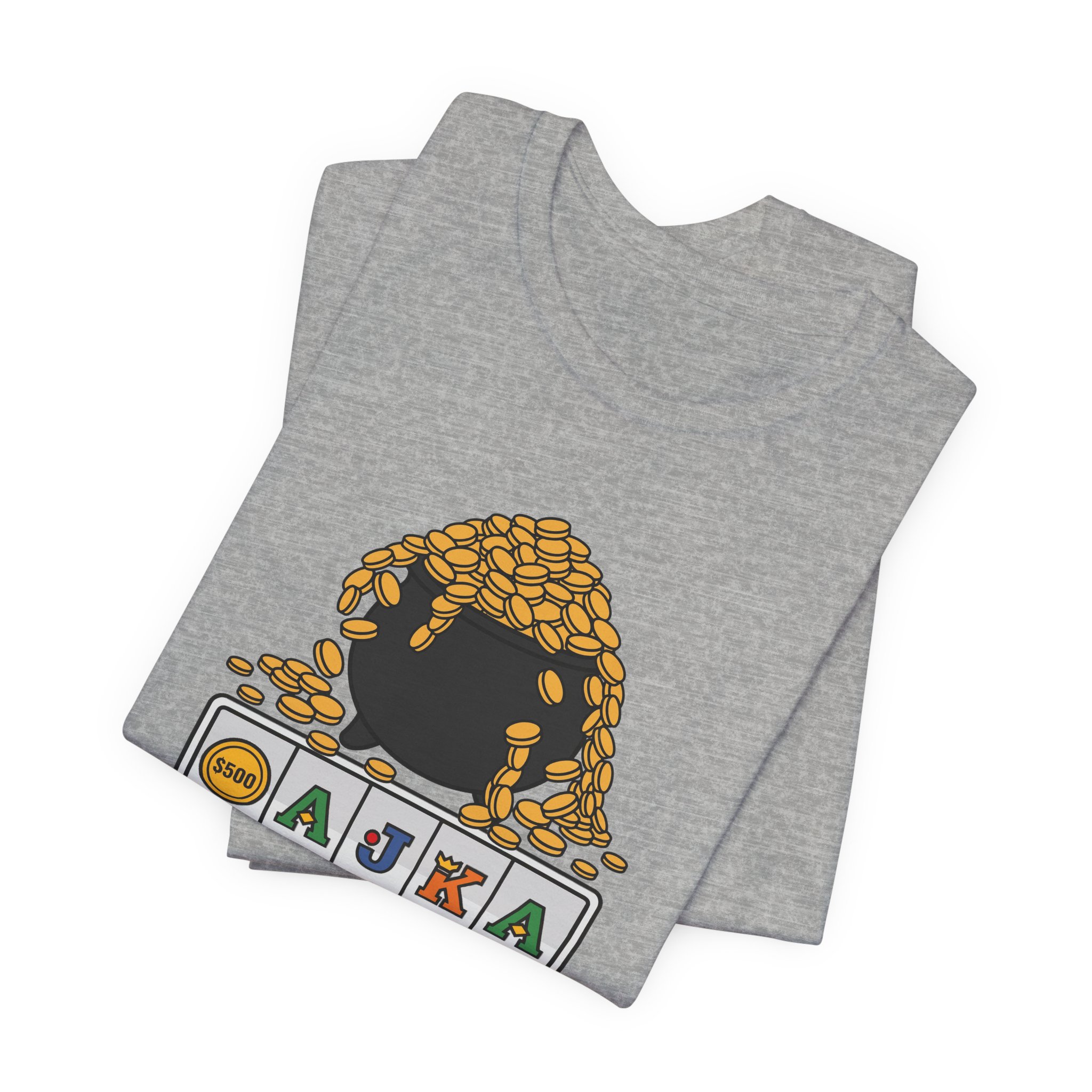 Just Pop! Tee (Full Color) in Athletic Heather, alternate view