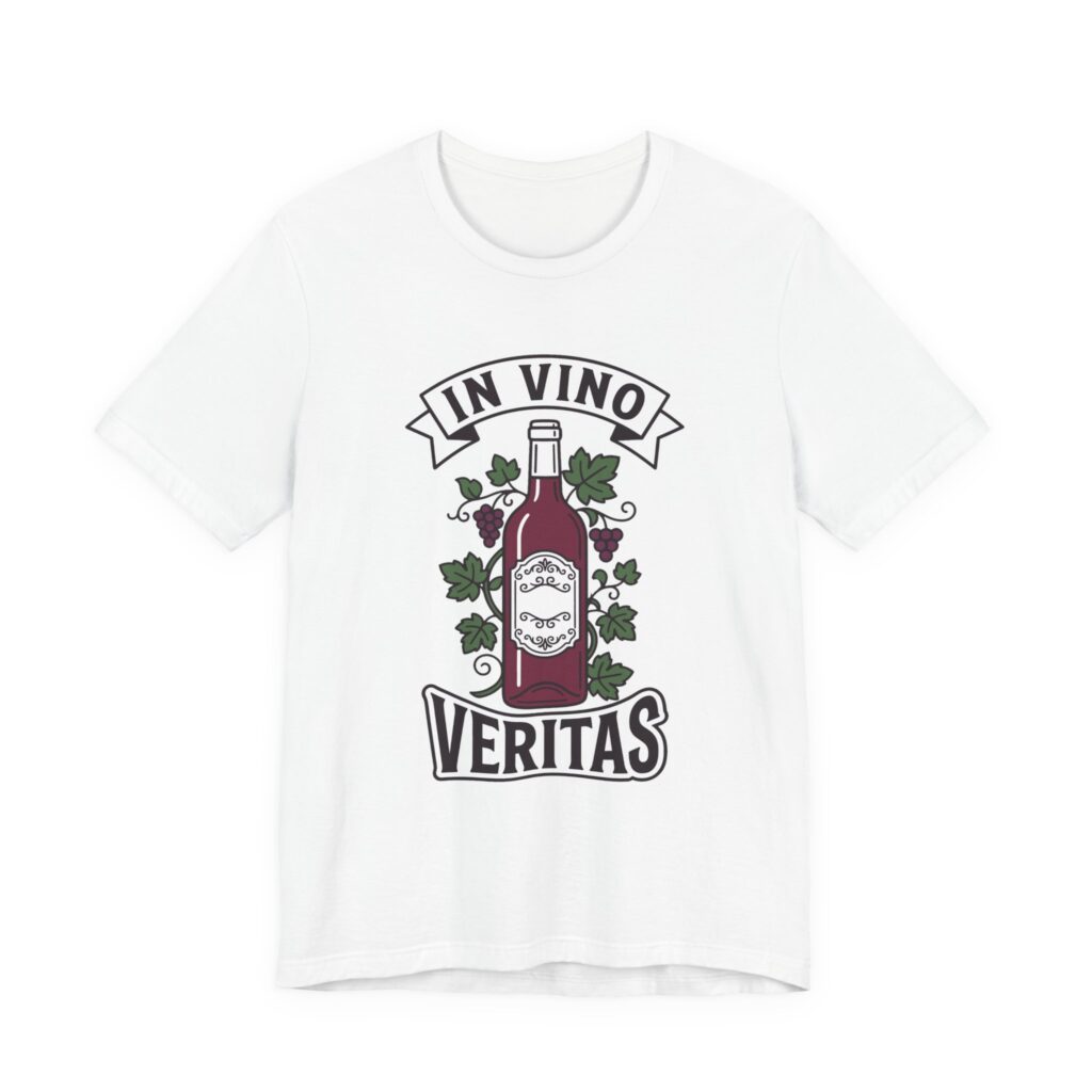 In Vino Veritas Tee in White