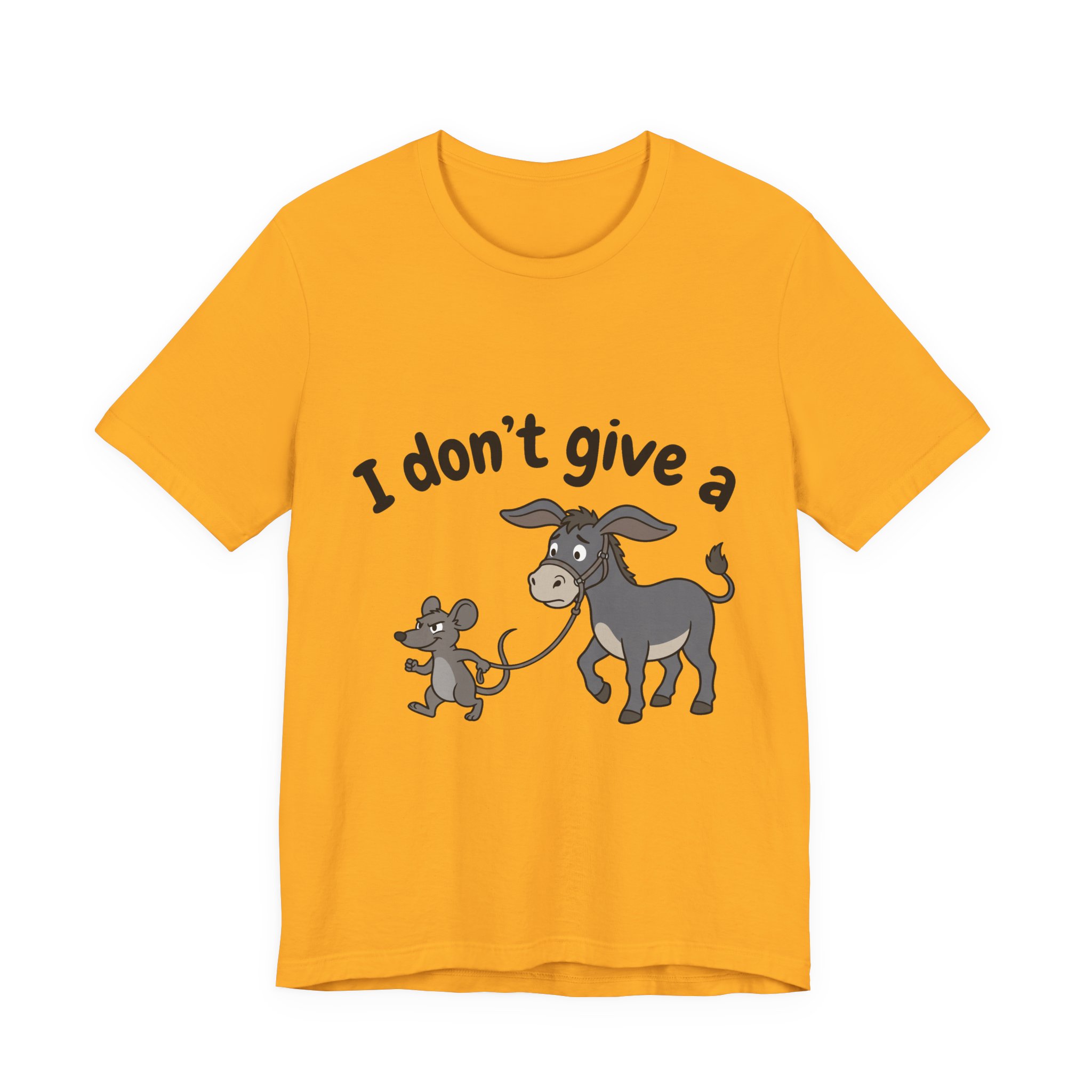 I Don't Give a Rat's Ass (Full Color) Tee in Gold