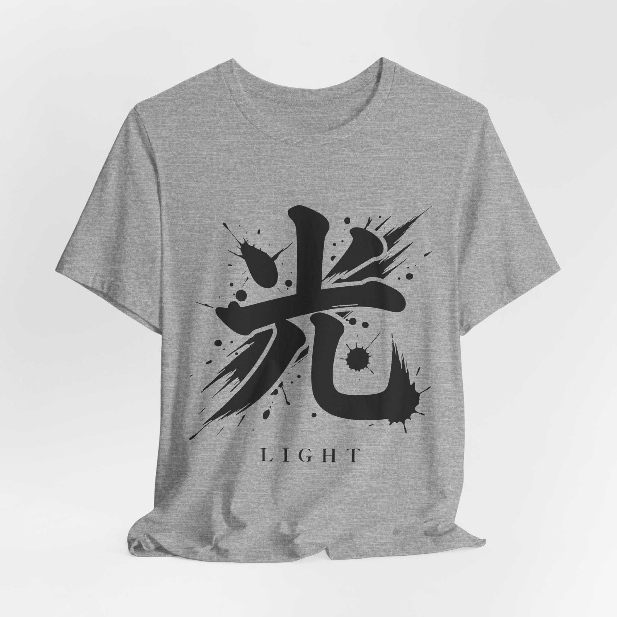 Light Kanji Tee in Athletic Heather, alternate view
