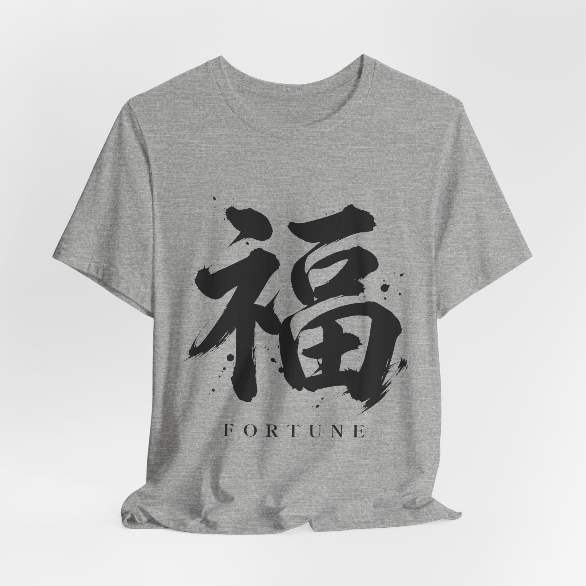 Fortune Kanji Tee in Athletic Heather, alternate view