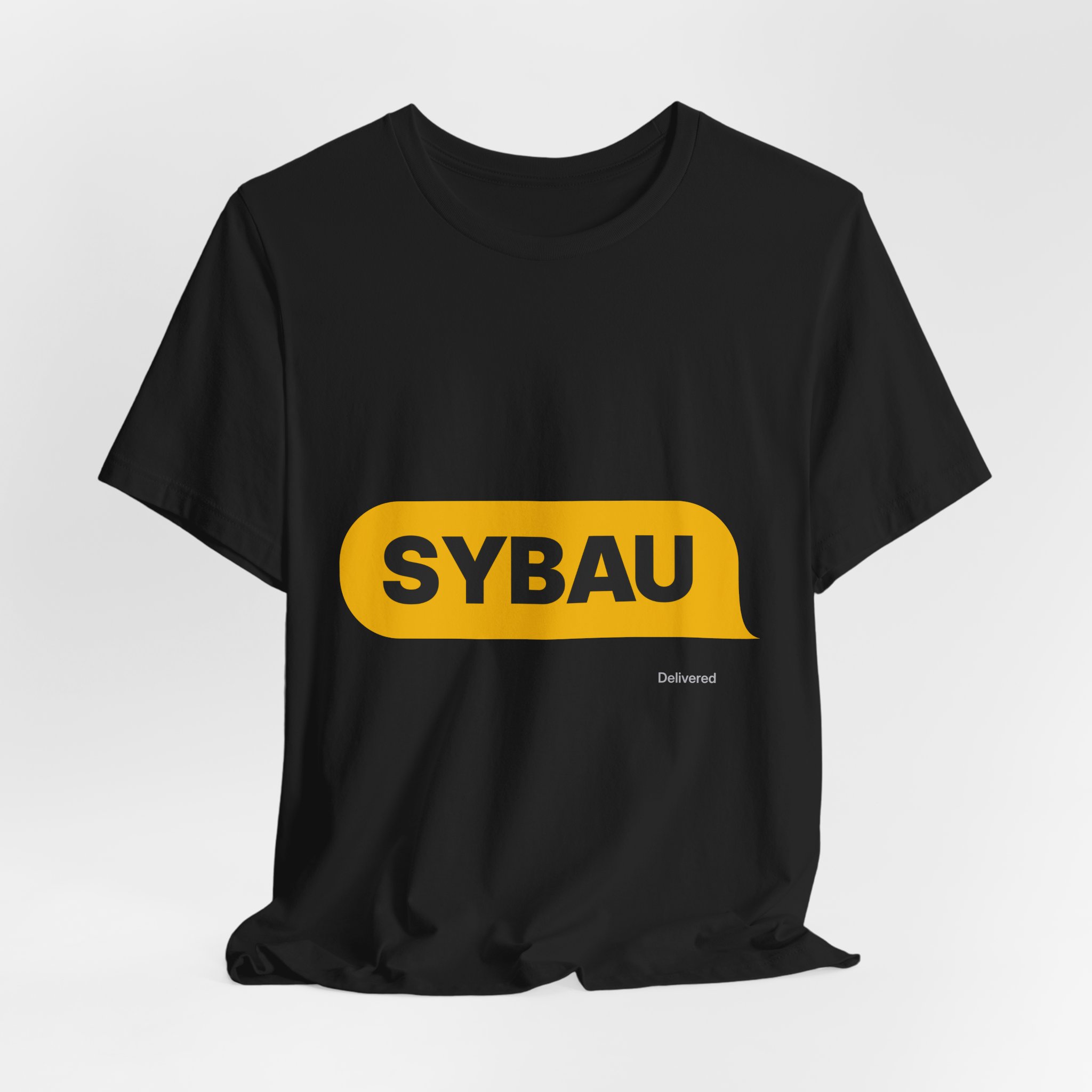 SYBAU Text Bubble Tee in Black, alternate view