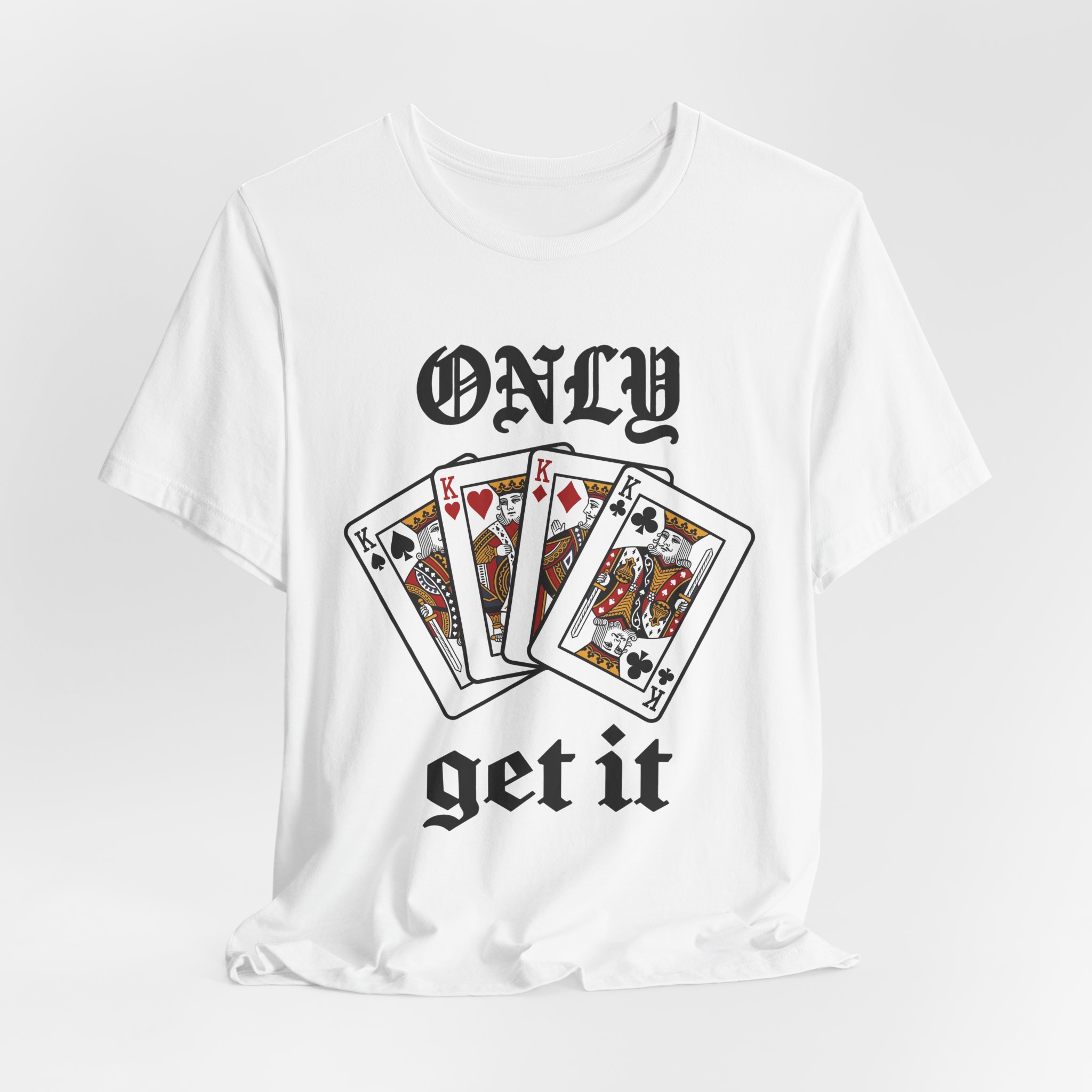 Only Kings Get It Tee in White, alternate view