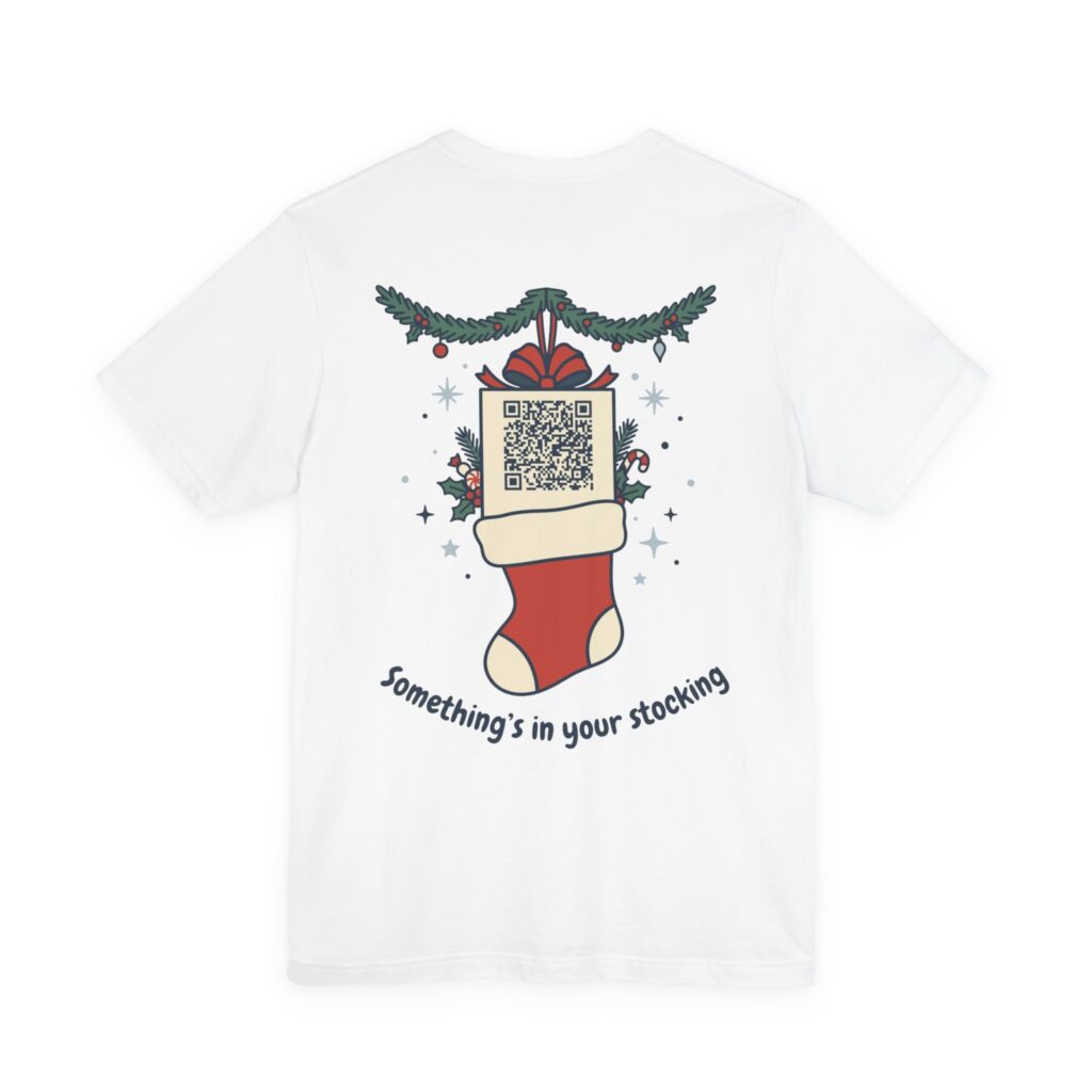 Something's in Your Stocking Ripplegram Tee in White