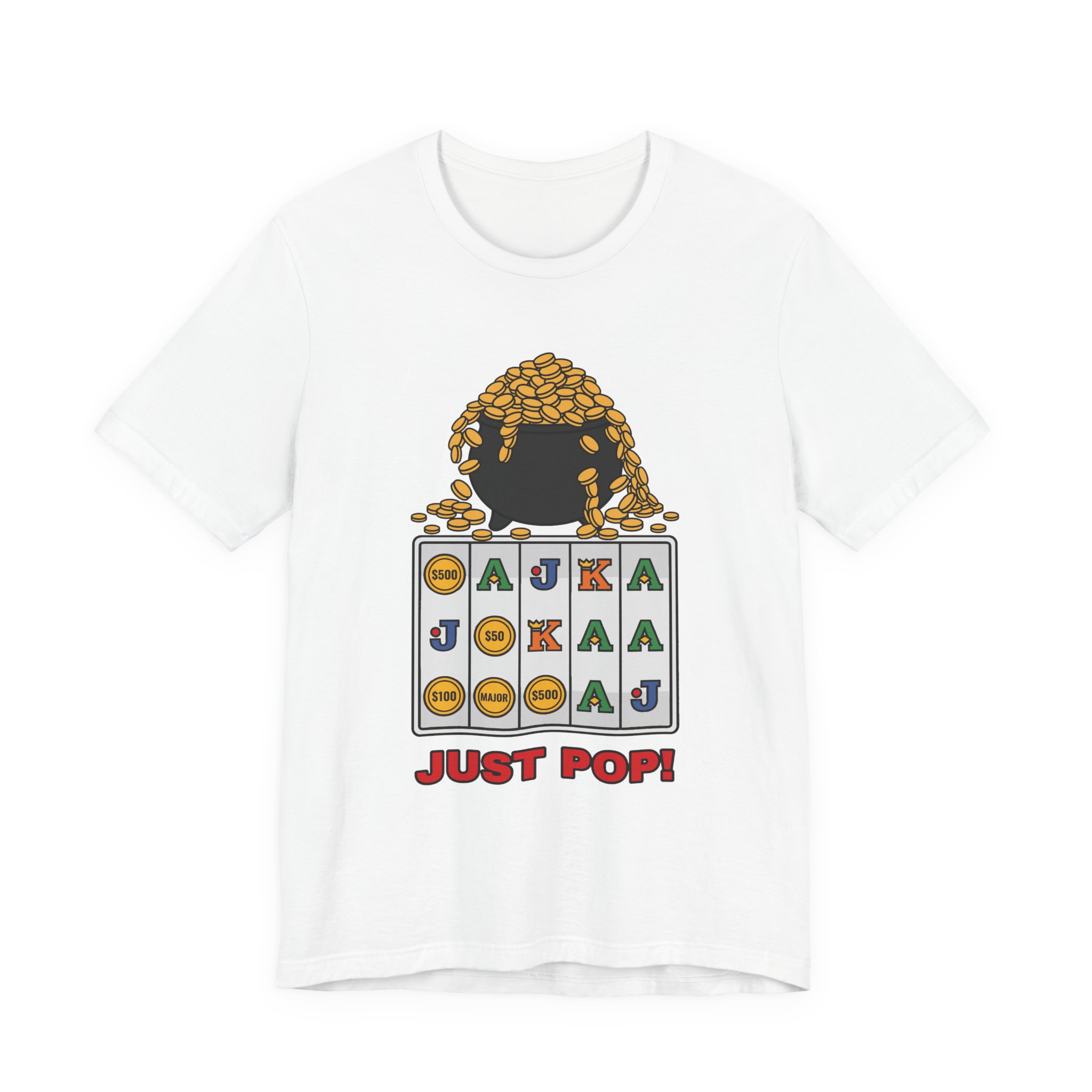 Just Pop! Tee (Full Color) in White